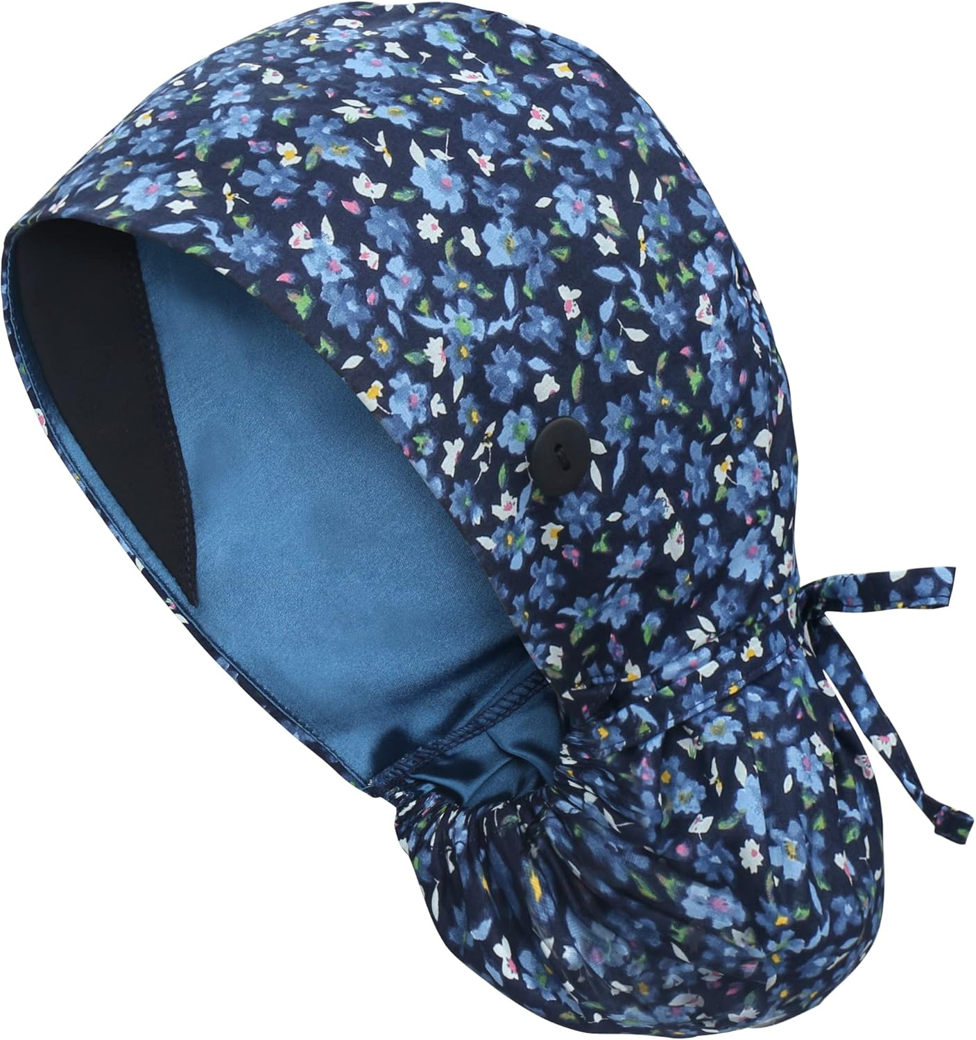 QBA Adjustable Working Cap with Button, Cotton Working Hat Sweatband, Elastic Bandage Tie Back Hats for Women & Men, One Size image number 6