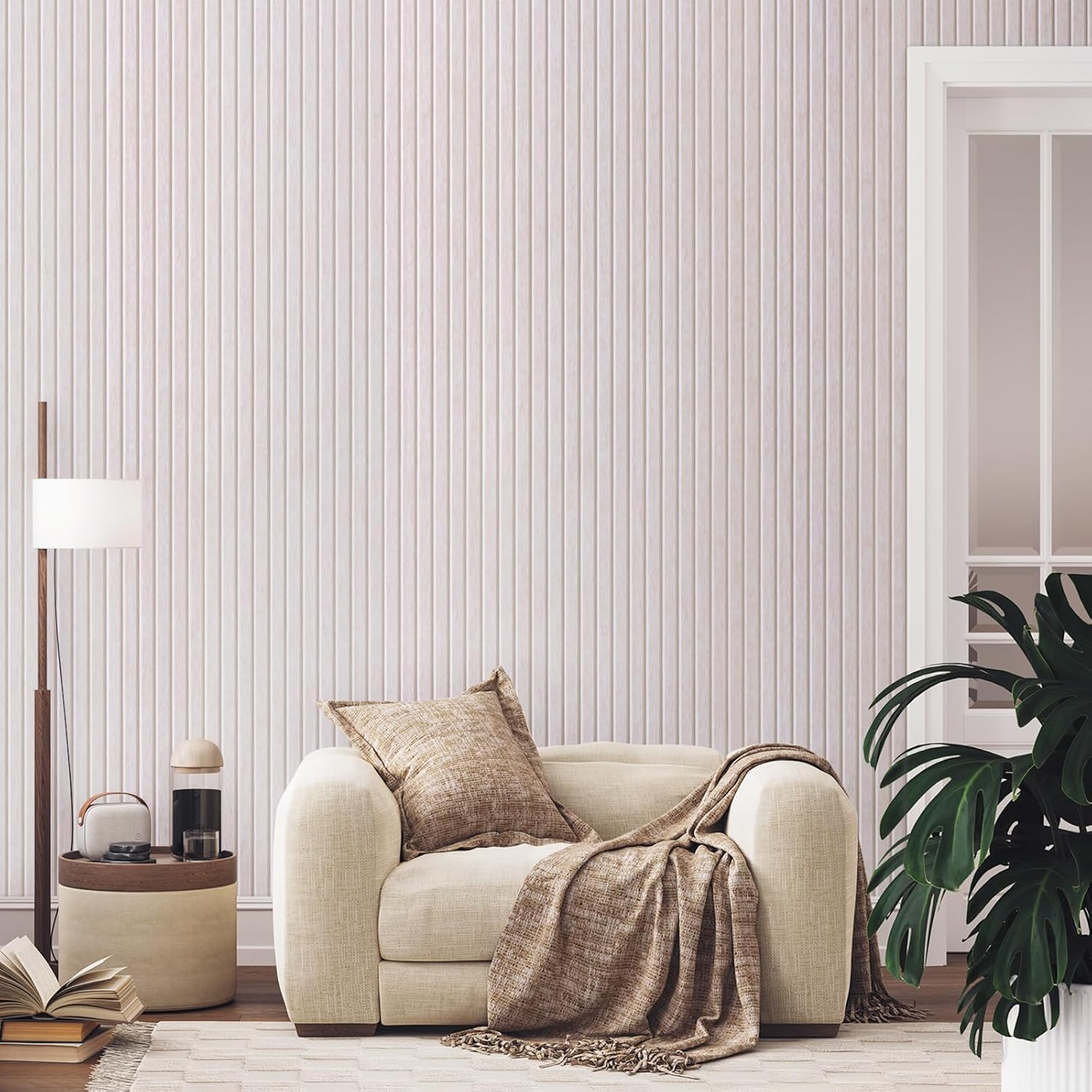 Large Cork Boards for Walls Alternative - 12-Pack Felt Wall Tiles Slat Wall Paneling, Pinboard 120 X 90 Felt Bulletin Board Tiles for Office Decor, Push Pin Board Office Organizer (Ivory White) - Black image number 5