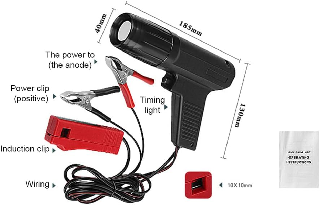 Ignition Timing Instrument, Eacam Car Motorcycle Engine Repairing Ignition Timing Machine, 12.0V Timing Inspection Light Quick Detection Tester Universal for 2-Stroke 4-Stroke Petrol Car image number 3