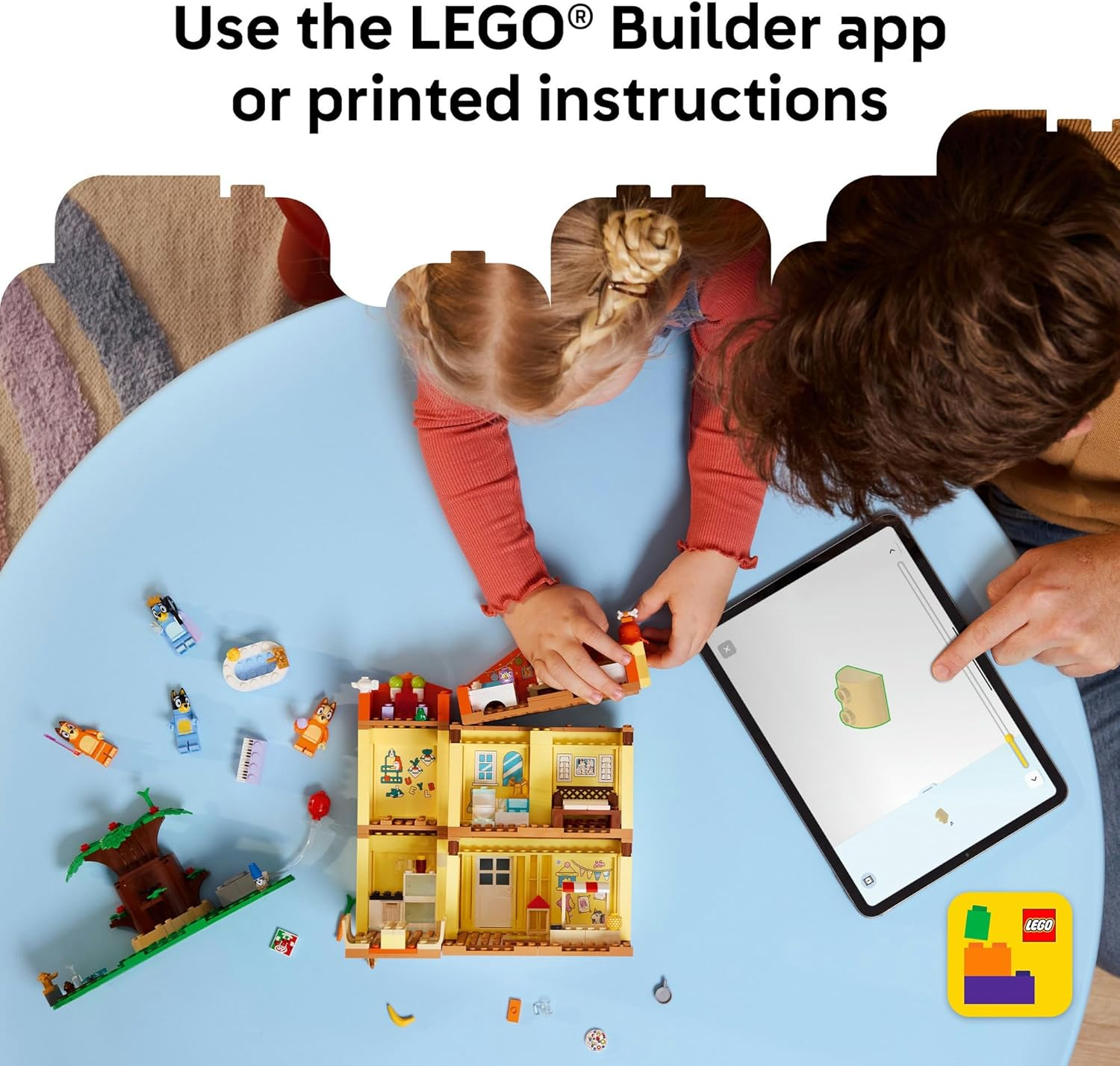 LEGO&reg; Bluey: Bluey&rsquo;S Family House 11203 Playset, Pretend-Play Home-Building Kit with Minifigures, Playhouse Toy for Kids Who Are Fans of the Popular TV Show, Toy for Boys and Girls Aged 4 and Up image number 4