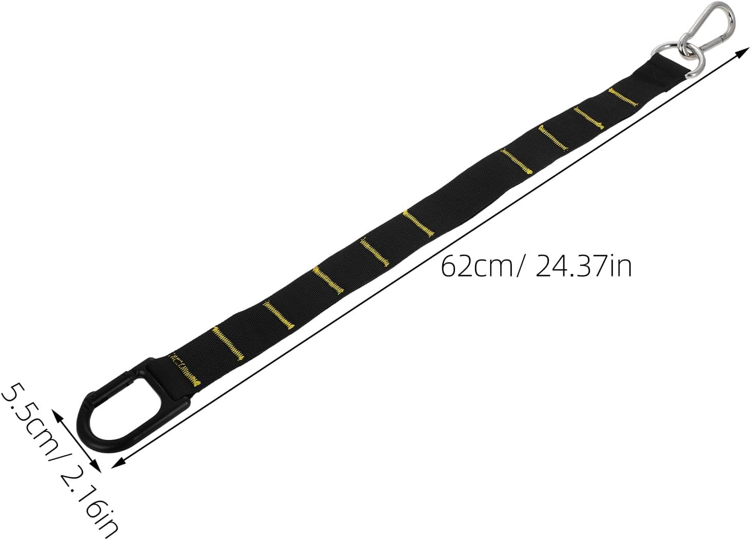 Gogogmee Adjustable Sled Pulling Belt Strap with Spring Hook, Weighted Sled Training Harness for Endurance and Speed Training, Rope Anchor Strap Fitness Pull Harness for Gym and Outdoor Use