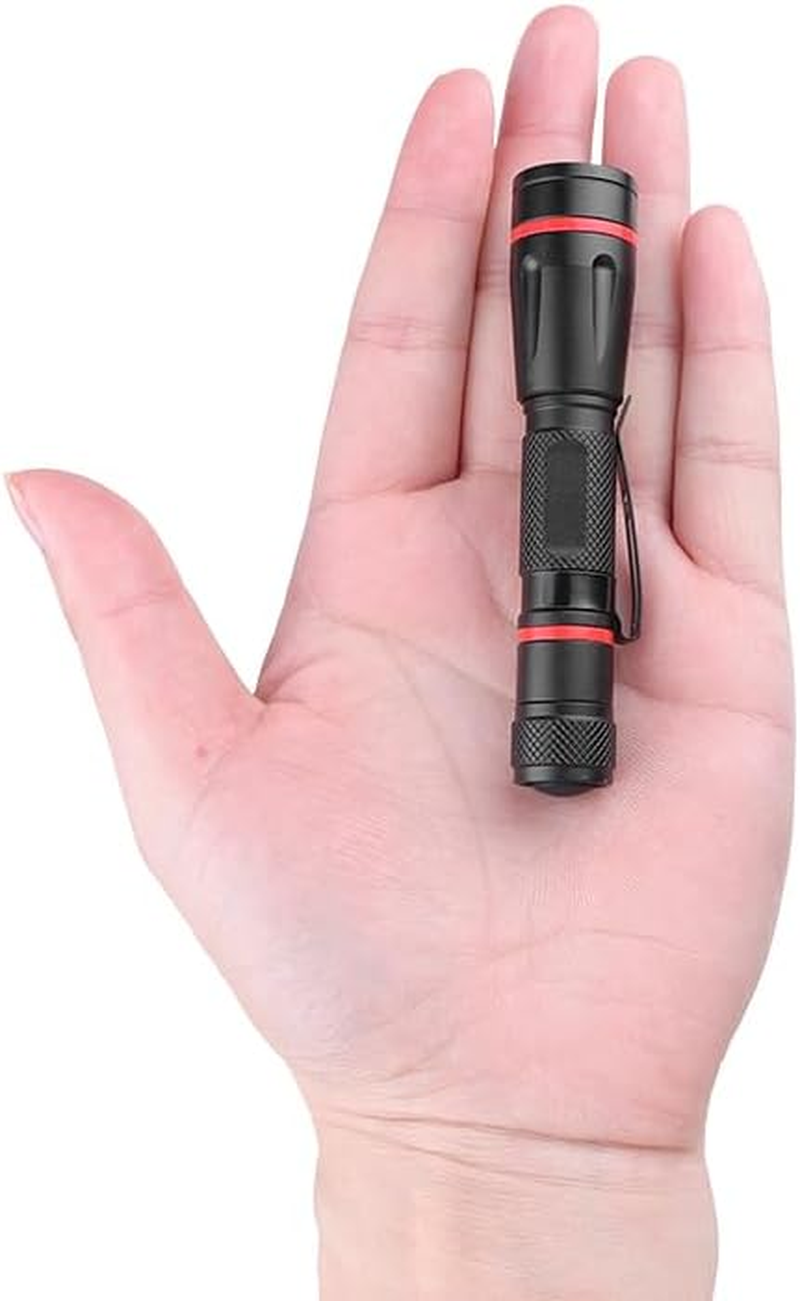 LED Pocket Pen Light Flashlight Small Mini Flashlights Handheld Pen Lights Penlight with Clip for Camping, Home, Outdoor, Inspection, Emergency Use (5 Pieces 3.7 Inches) image number 3