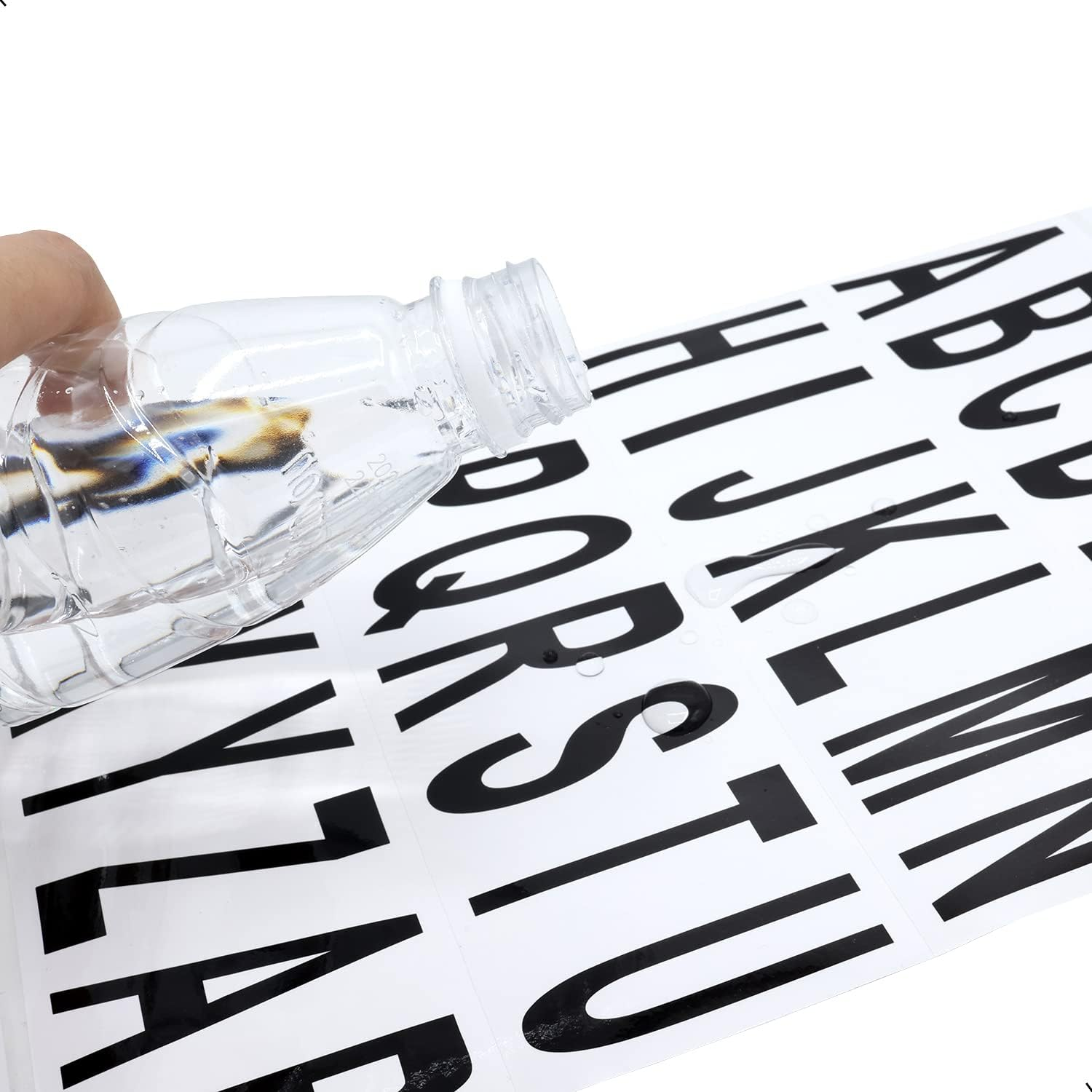 10 Sheet 3 Inch Mailbox Numbers and Letters Cut Classic Style Self-Adhesive Vinyl Waterproof Stickers Letter Decals Sticky for outside Signs, Window, Door, Car, Truck, Home, House Address (Black) - Red image number 7