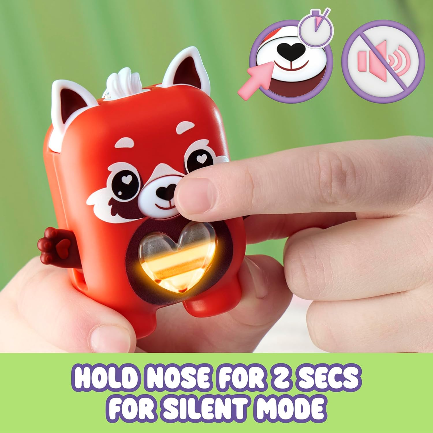 Hasbro Nano-Mals Pamanda the Red Panda, Electronic Pet Panda Toy, 70+ Responses, Interactive Fidget Toys for Girls & Boys Ages 5+ image number 4