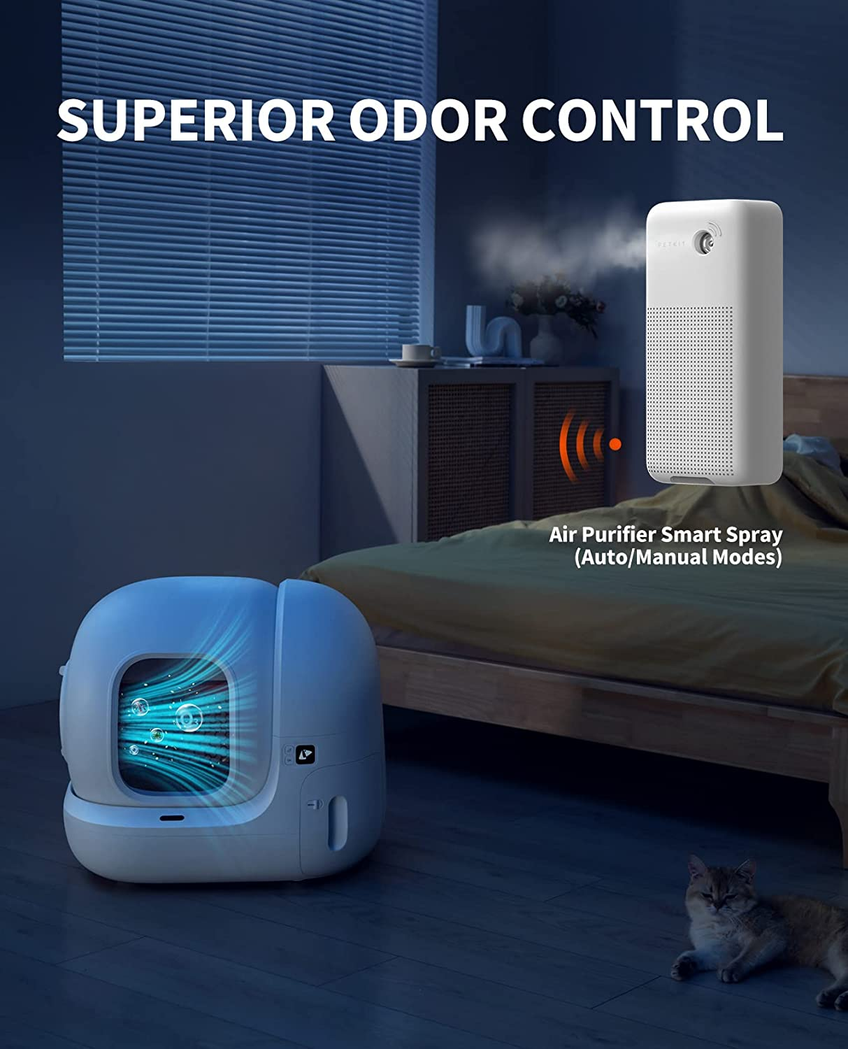 Petkit Cat Litter Box, White (Pkt4A) image number 2