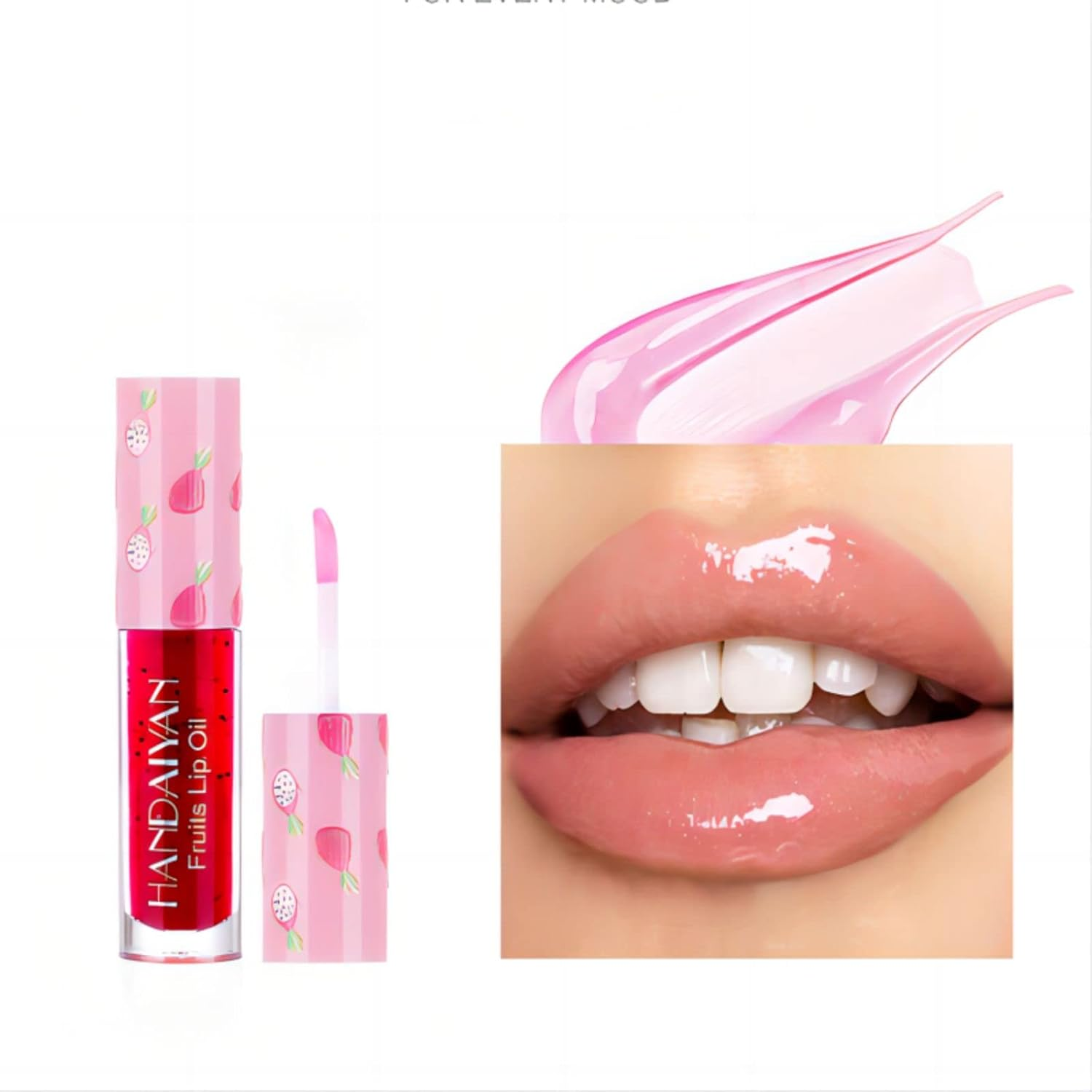 Joyeee Lip Oil, Lip Tint, Lip Stain, 3PCS Fruit Flavored Lip Balm Lip Plumper Extreme Clear Lip Gloss Set, Liquid Lipstick Lipgloss Long Lasting Hydrating Plumping Lip Primer for Girl Women Gift image number 3