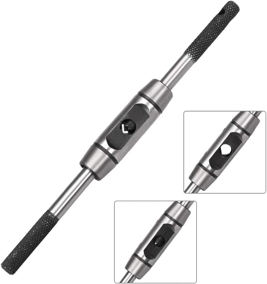 Domoi Adjustable Tap Wrench Handle, for Metric M1-M8 Taps, Tap Reamer Tapping Hand Tool, Die-Casting Body image number 5