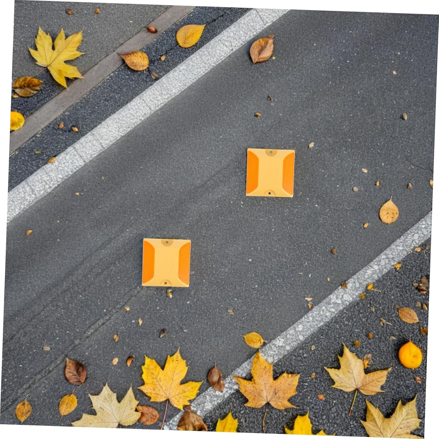 12Pcs Reflective Road Markers Heavy-Duty Reflectors for Driveways Sidewalks Bike Lanes Parking Lots Enhanced Night Visibility Traffic Safety image number 1
