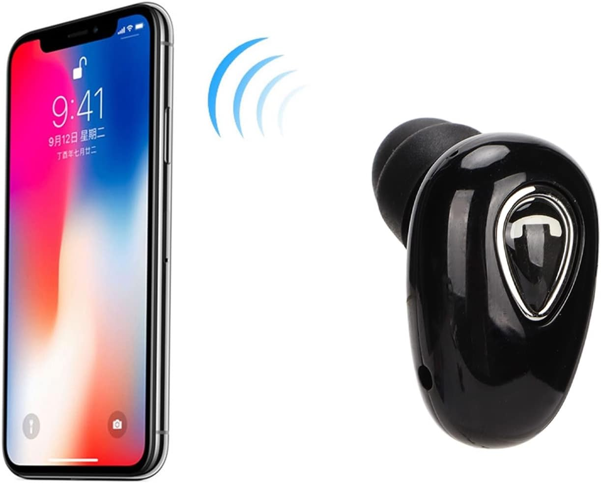 Lazmin112 YX01 Single Bluetooth Earbuds, Wireless In-Ear Headphones with Noise Reduction Microphone, Portable, Comfortable Fit, USB Charging, Black image number 5