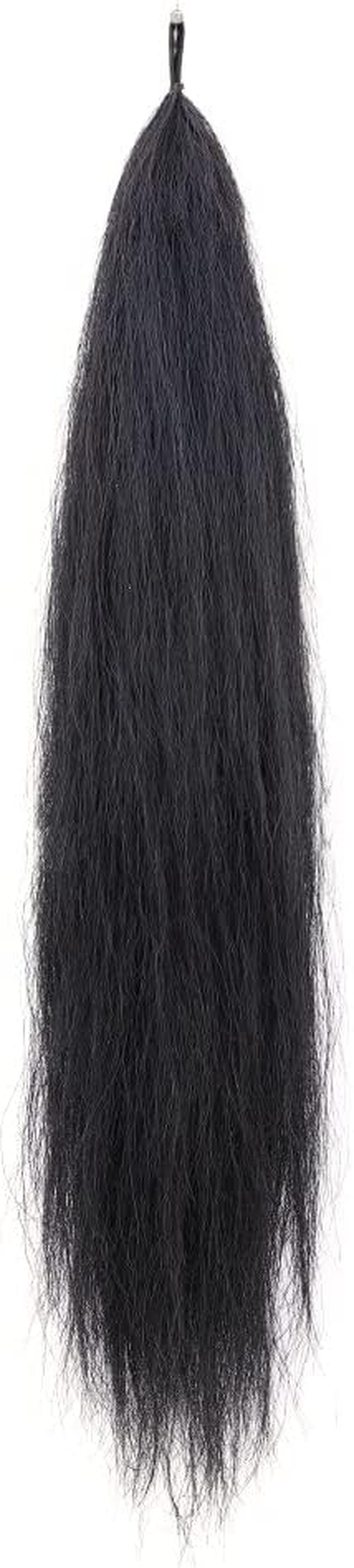 Horse False Tail Wig Tail Extensions, 71Cm - 76Cm Long and Single Thickness 170G (Dark Grey)