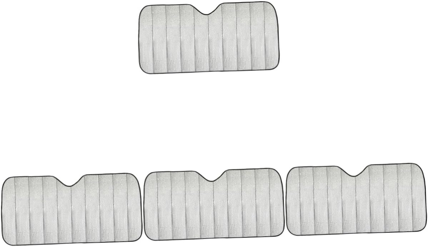 SOLUSTRE 4Pcs Car Sun Shade for Windshield Protection Reflective Sun Cover to Reduce Heat Automotive Window Shade for Vehicle Use image number 3