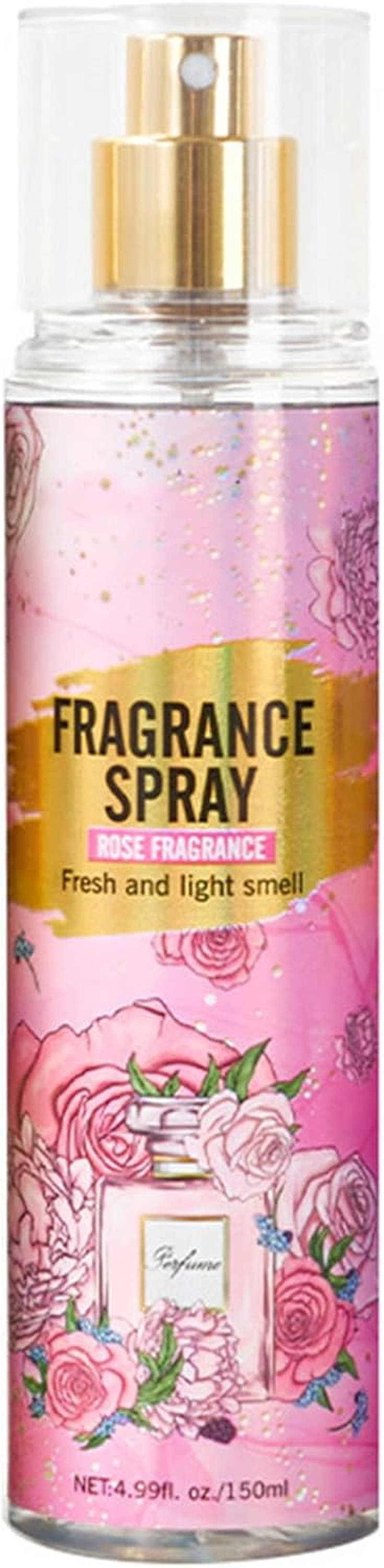 Linjinx Sheer Fragrance Perfume Spray Alcohol Free Long Lasting Body Mist for Women Daily Wear Rose One Size image number 1