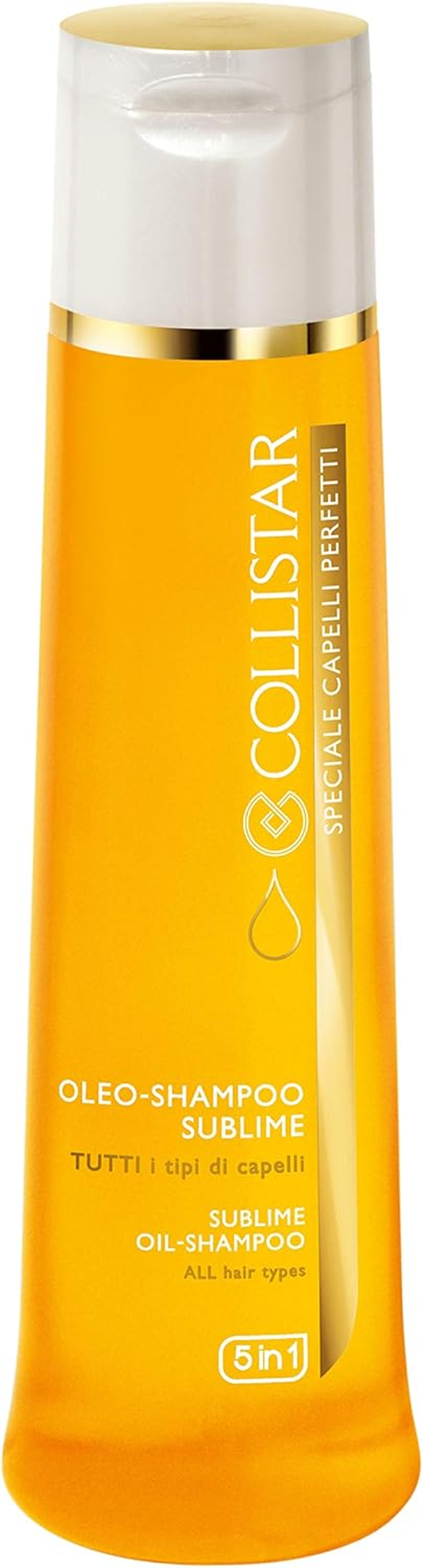 Collistar Sublime Oleo Shampoo, Multifunctional Moisturises, Protects and Makes Hair Shiny, Soft and Lightweight, Suitable for All Hair Types, Even the Most Sensitive Hair Types, 250 Ml