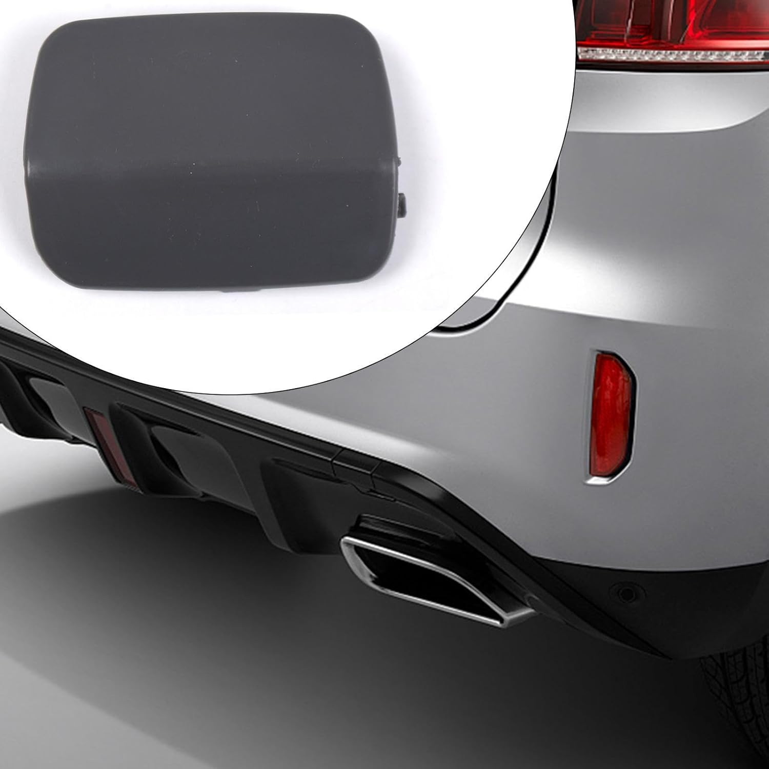 Magideal Rear Tow Hook Eye Cap Cover Auto Accessories 51127161497 Easy Installation Replace Parts for E92 E93 335I 328I 328Xi image number 4