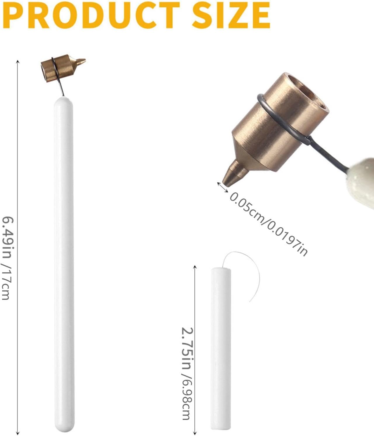 Pysanky Tools for Wax Decorating - Easter Egg Decorating Pysanky Tool,Easter Egg Coloring Fluid Writer Touch up Paint Applicator for Egg Painting