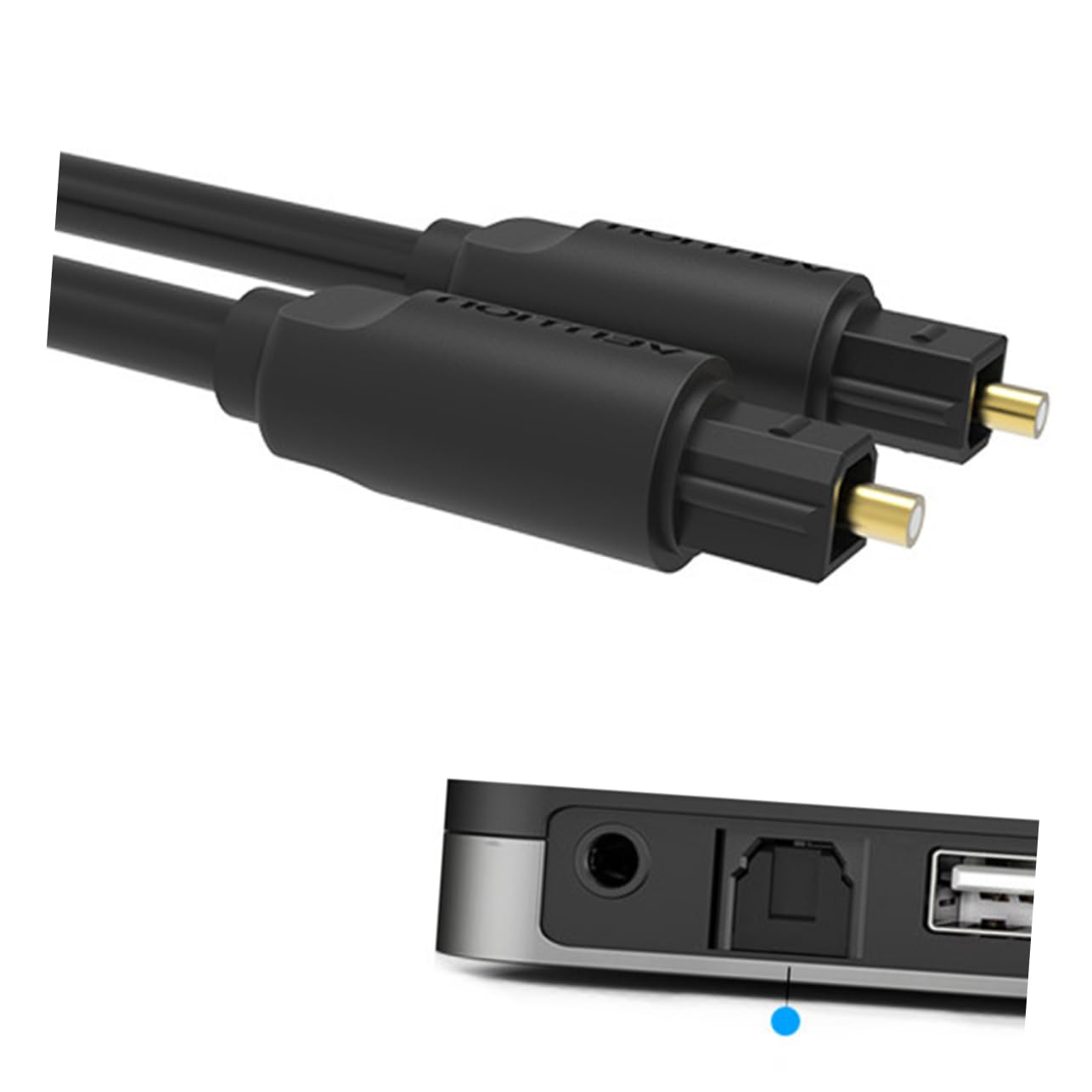 1.5M Audio Cable Digital Speaker Connection Fiber Optic Cord for Home Theater Plated Connectors Low-Loss image number 1