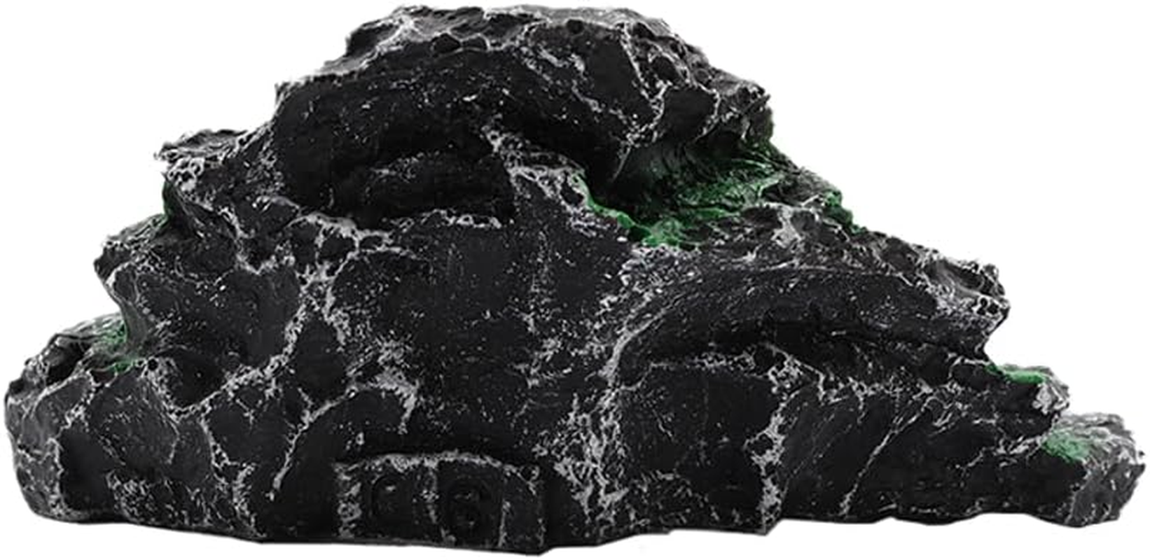 NUZAMAS Turtle Basking Platform Turtle Tank Ramp Platform Shelter Habitat Decor Artificial Resin Platform Stairs for Tortoise Climb Stone Habitat Ornament image number 4