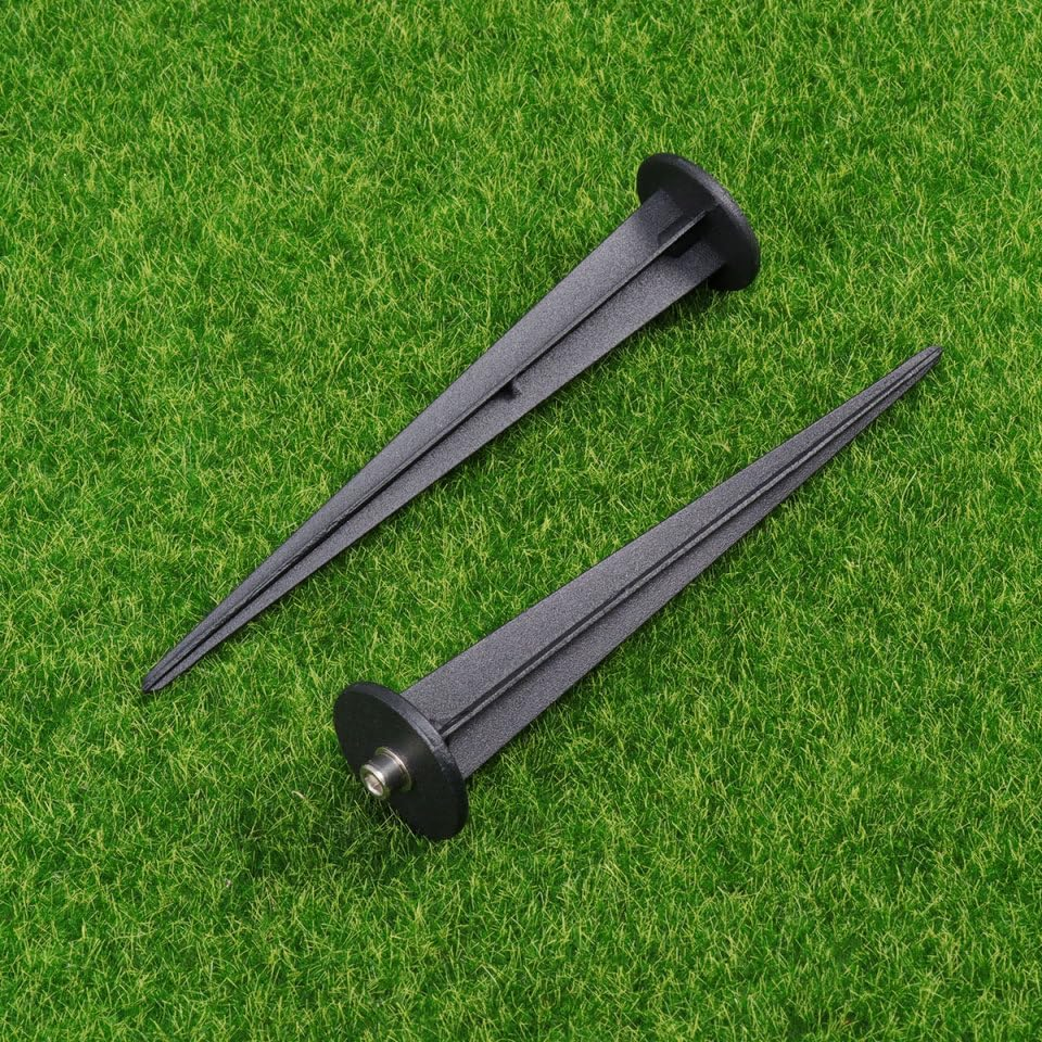 OSALADI Ground Spikes for Landscape Lights, Pack of 4 Garden Stakes, Lawn Lamp Ground Spikes with M5 Screw, Black, for Outdoor Garden, Patio, Yard image number 5