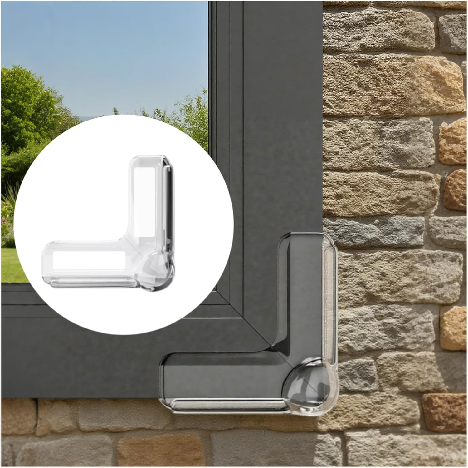 Fortuneglobe 10-Pack Clear Corner Guards &ndash; L-Shaped Air-Cushion Protectors with Acrylic Adhesive (40X40X17Mm) image number 2