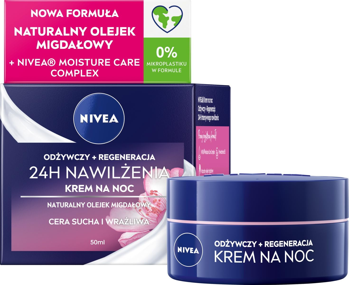 NIVEA Nivea 24H Beiena + Regeneration Nutrient Cream Dry and Sensitive 50 Ml image number 1