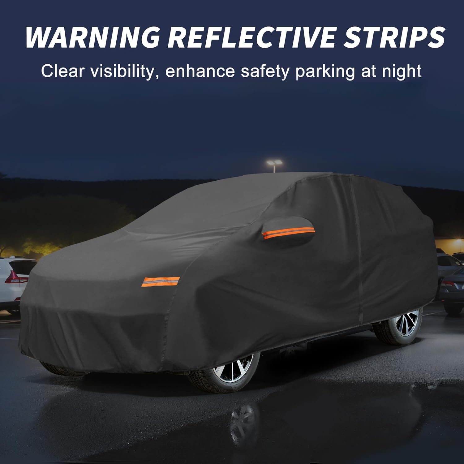 X AUTOHAUX Car Cover for Mazda CX-30 210D-PU Outdoor Full Car Cover All Weather Waterproof Windproof Sun Rain Snow Protection with Driver Door Zipper Black image number 1
