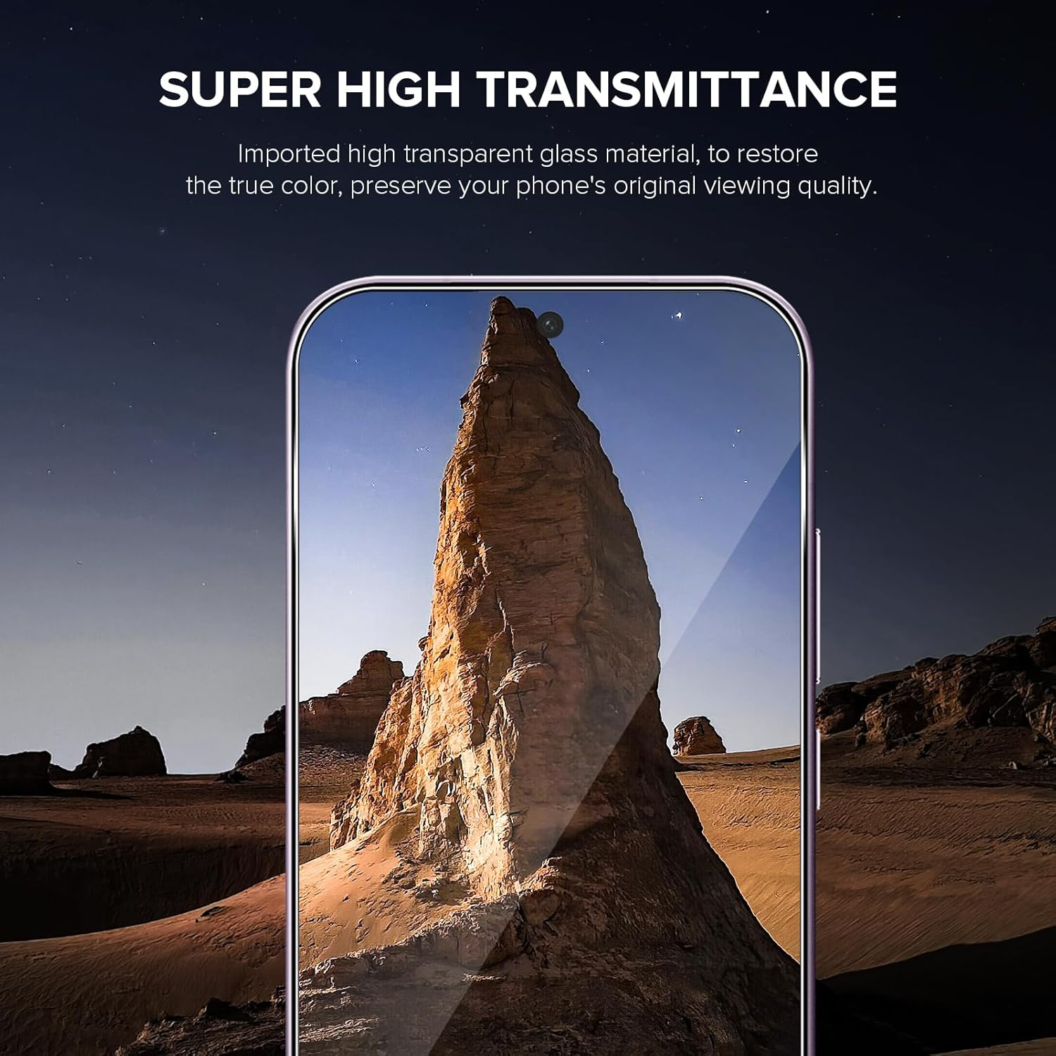 Aerku Pack of 2 Screen Protectors for Xiaomi Mi 17 Pro Max 5G for Tempered Glass, [Car Installation] 0.33 Mm Ultra Clear Film, 9H Hardness Screen Protector, Anti-Bubble, Anti-Scratch Protective Glass image number 3