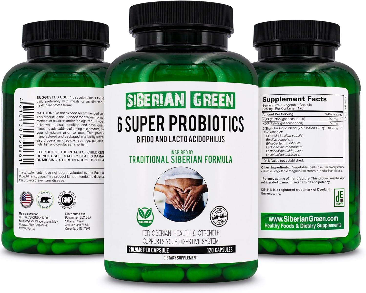 Siberian Green Pro Bio Complex Bifido Lacto Acido 120 Cap