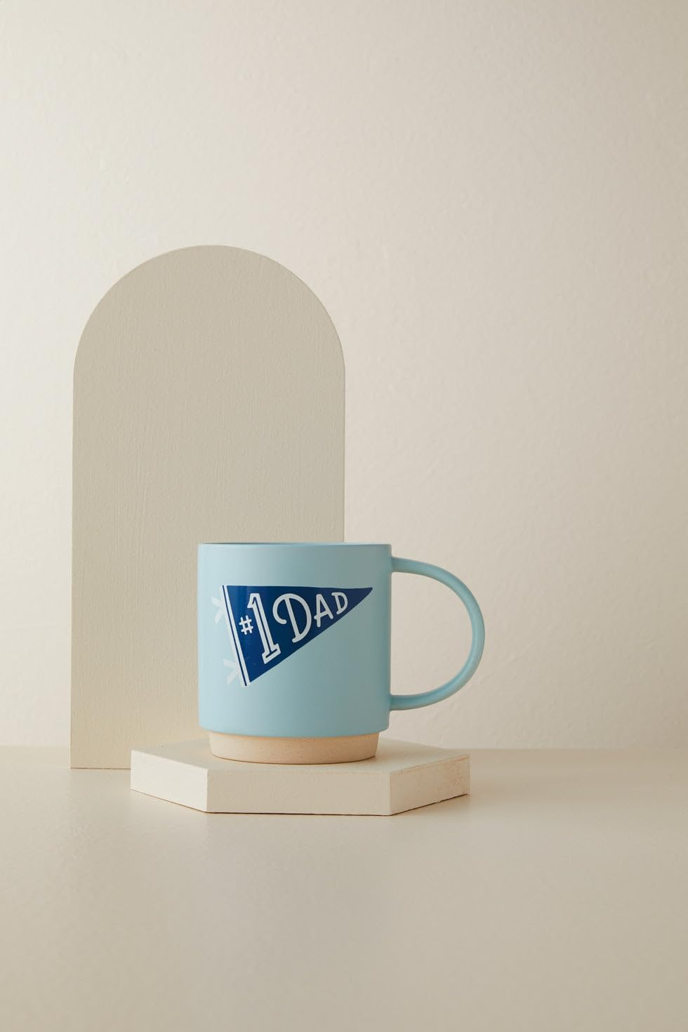 Hallmark #1 Dad/Number 1 Dad Banner Mug - Dishwasher and Microwave Safe - 473 Ml Capacity. Fathers Day Gift/For Dad image number 2