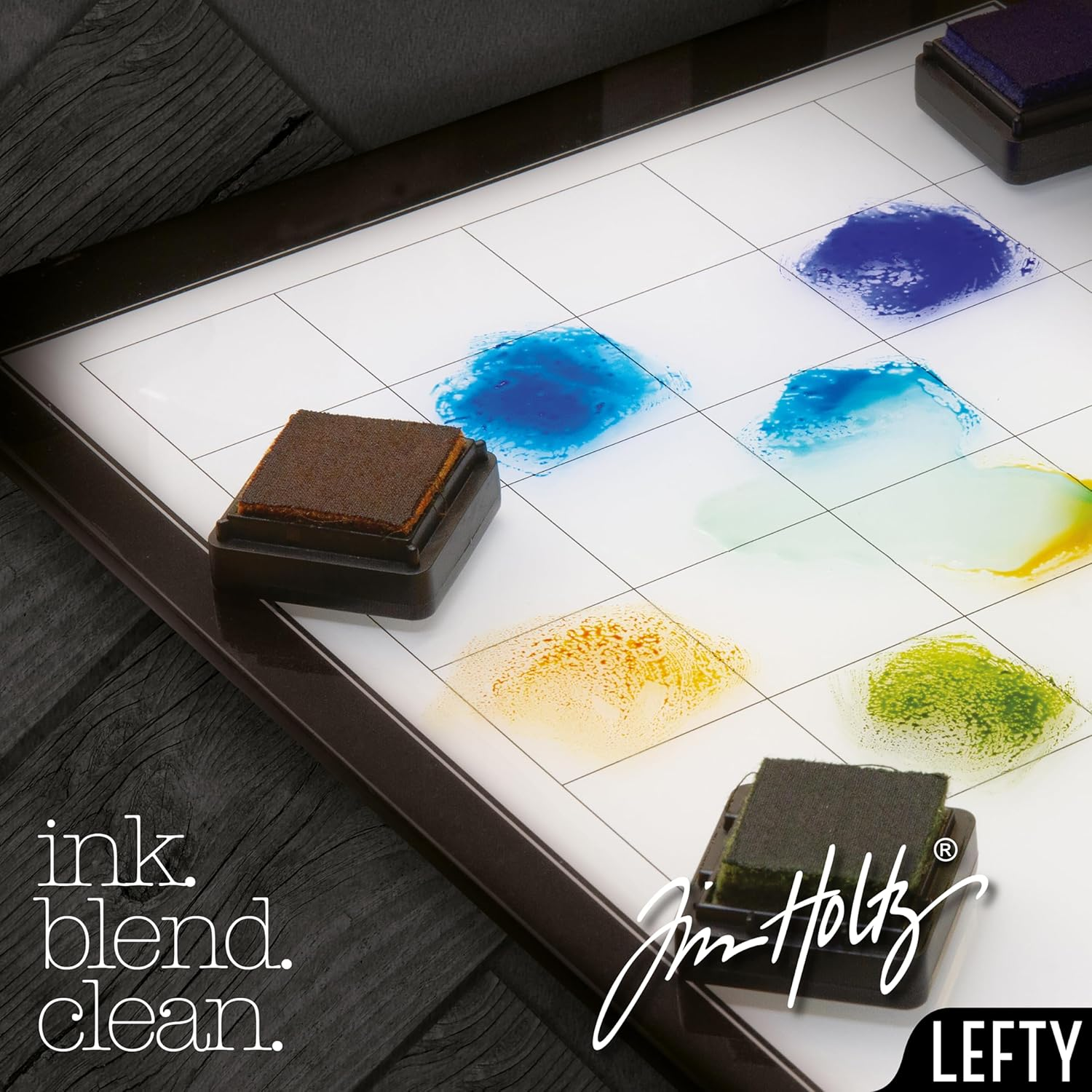 Tonic Studios Tim Holtz Glass Media Mat 23.75"X14.25"-Left-Handed