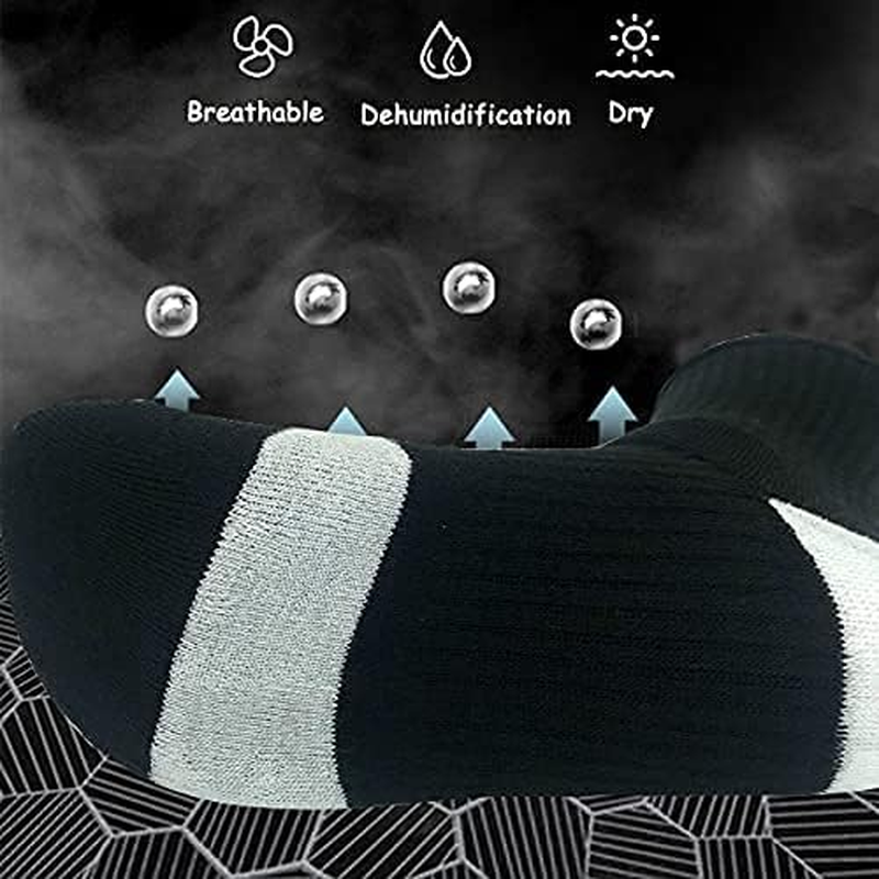 Elite Basketball Socks, Cushioned Mid-Calf Athletic Sports Running Socks for Men & Women image number 3