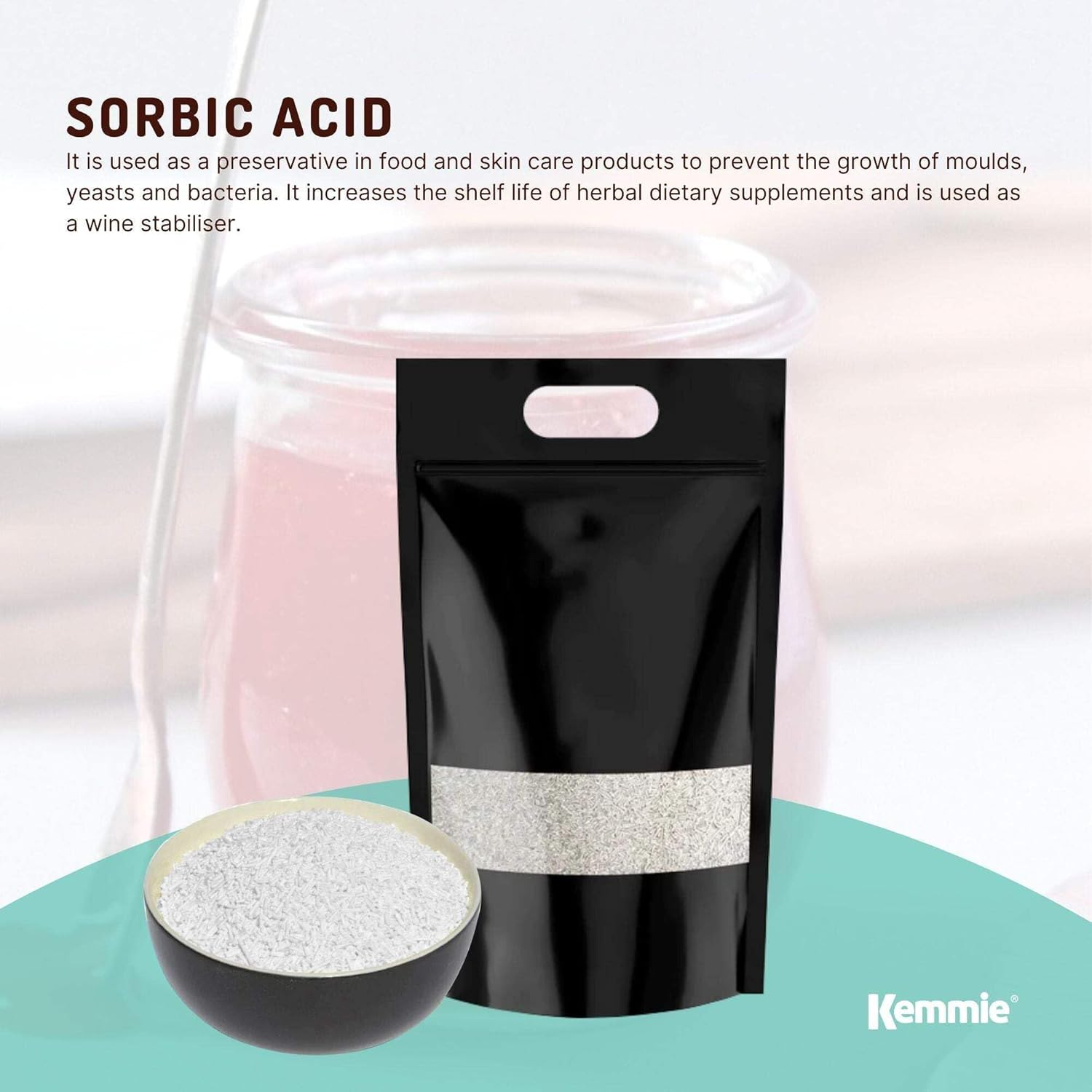 Bulk 10Kg Potassium Sorbate Granules Food Grade Preservative Cosmetics Brew Skin