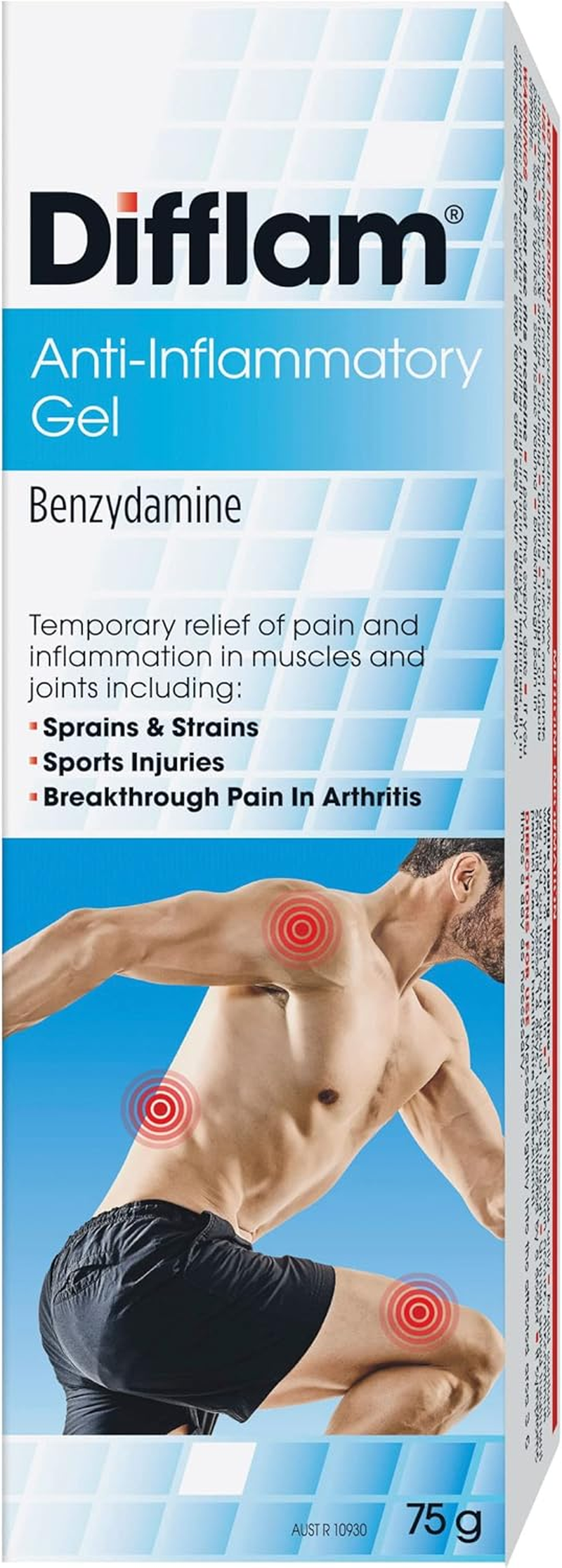 Difflam Topicals Extra Strength Anti-Inflammatory Gel 3% 75 G