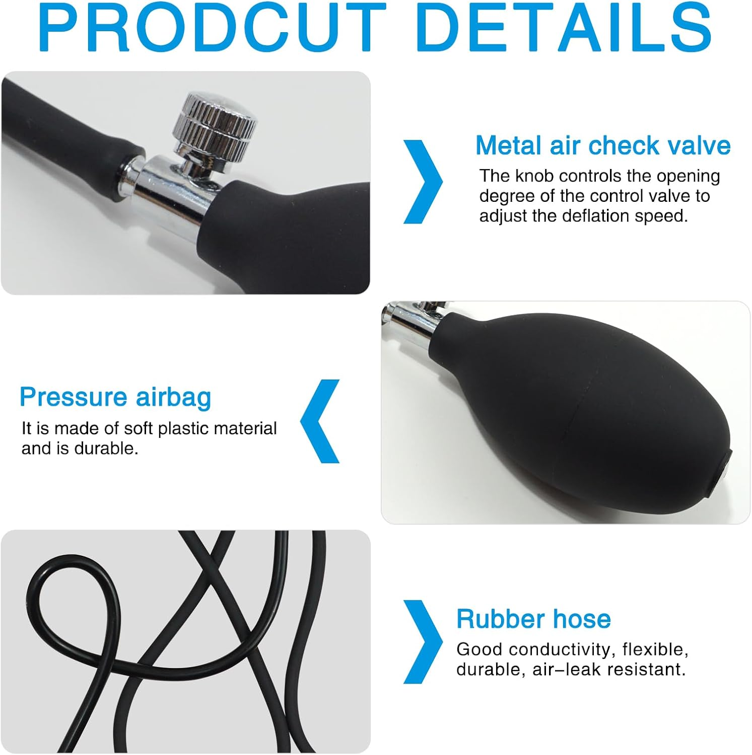 Manual Blood Pressure Monitor with Stethoscope and Carry Bag, Home Use BP Cuff Kit for Adults with Large Arm Cuff, Portable Sphygmomanometer Set for Accurate Readings (Black) image number 4