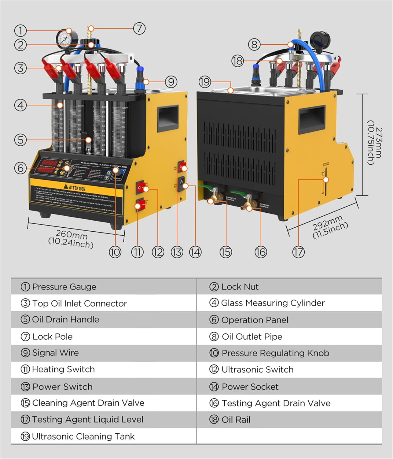 Fuel Injector Cleaner & Tester, CT160 Automotive Fuel Injection Systems Cleaners Tester,Fuel System Cleaners Testers 110V/220V