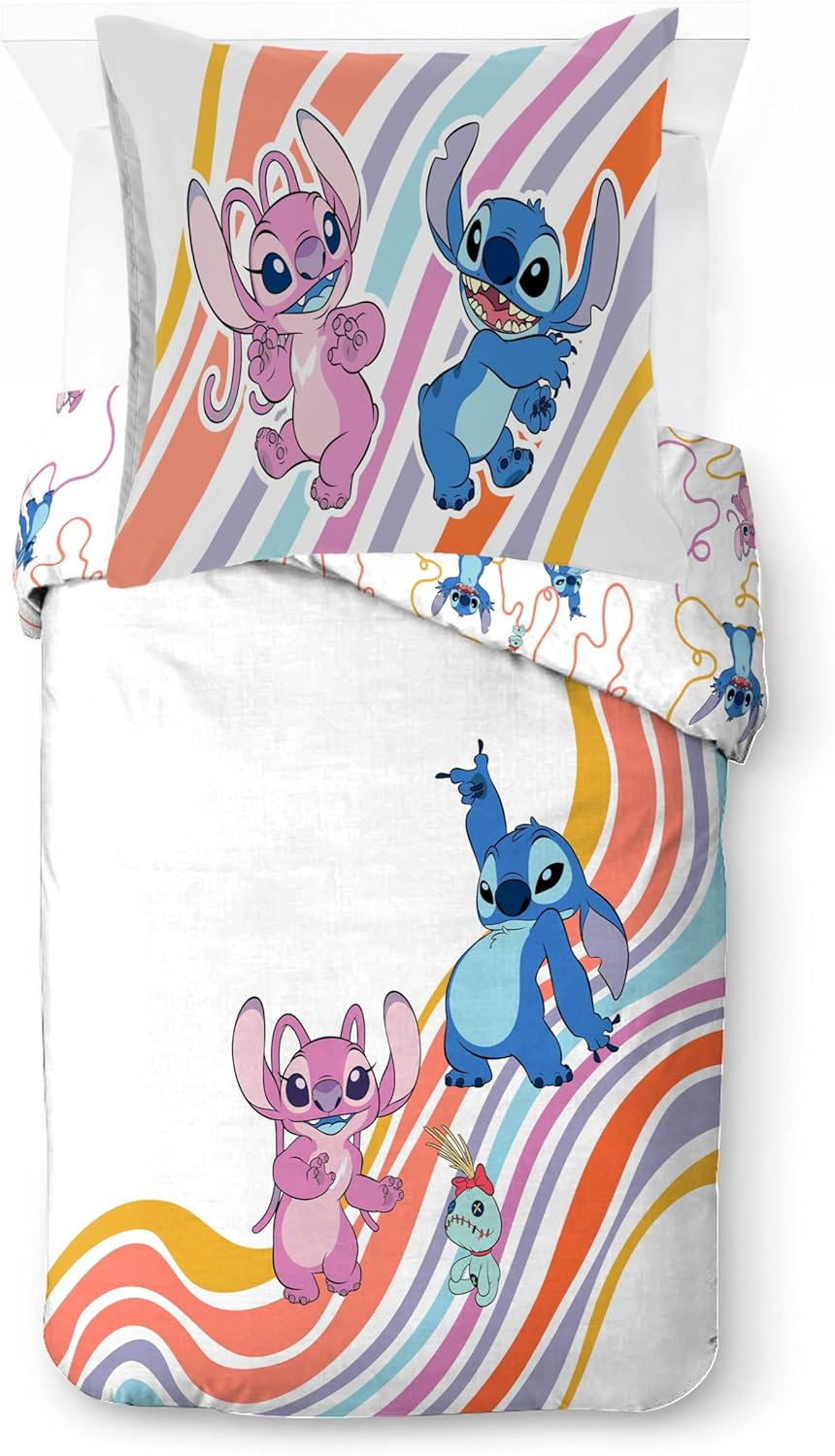 Jay Franco Disney Lilo & Stitch 100% Cotton Single Duvet Cover Set - Includes Pillowcase 80 X 80 Cm image number 6