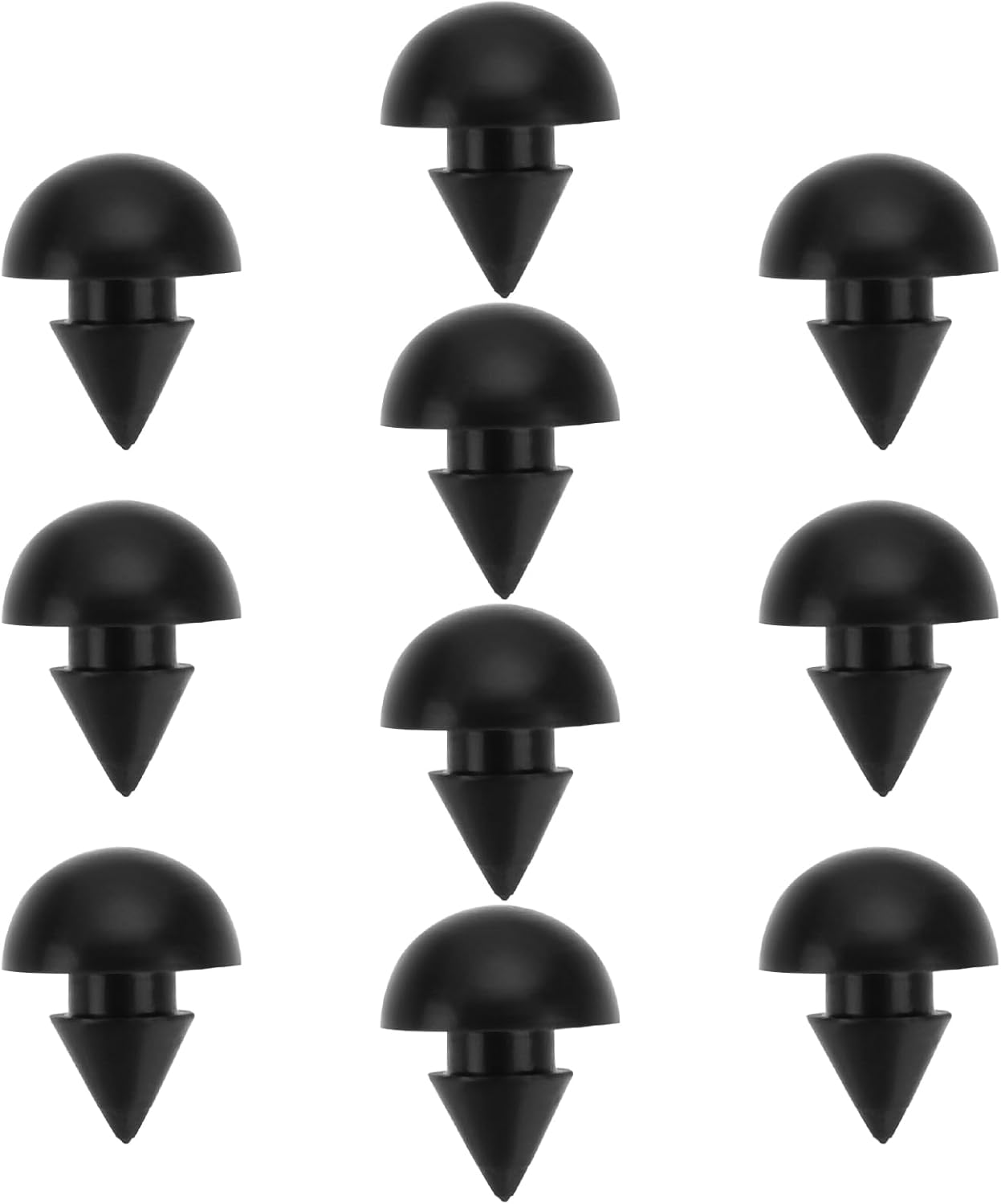 Emagtech 10 Pcs Black High Temperature Resistant Gas Stove Top Range Grate Foot Rubber Bump Stop Applicable for Diameter 4.5Mm Motorhome Cooker image number 3