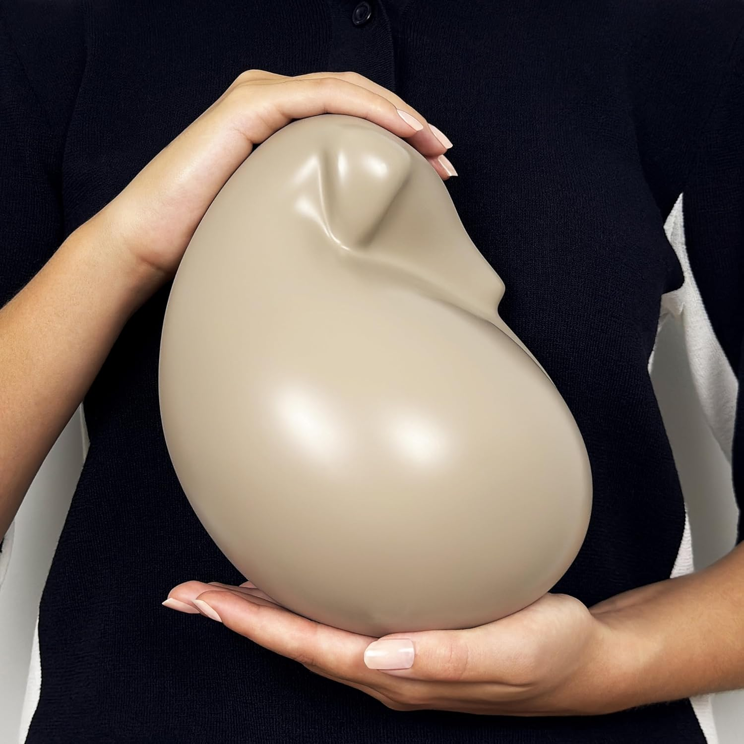 Comemori Sleeping Dog Urn for Ashes (Black)