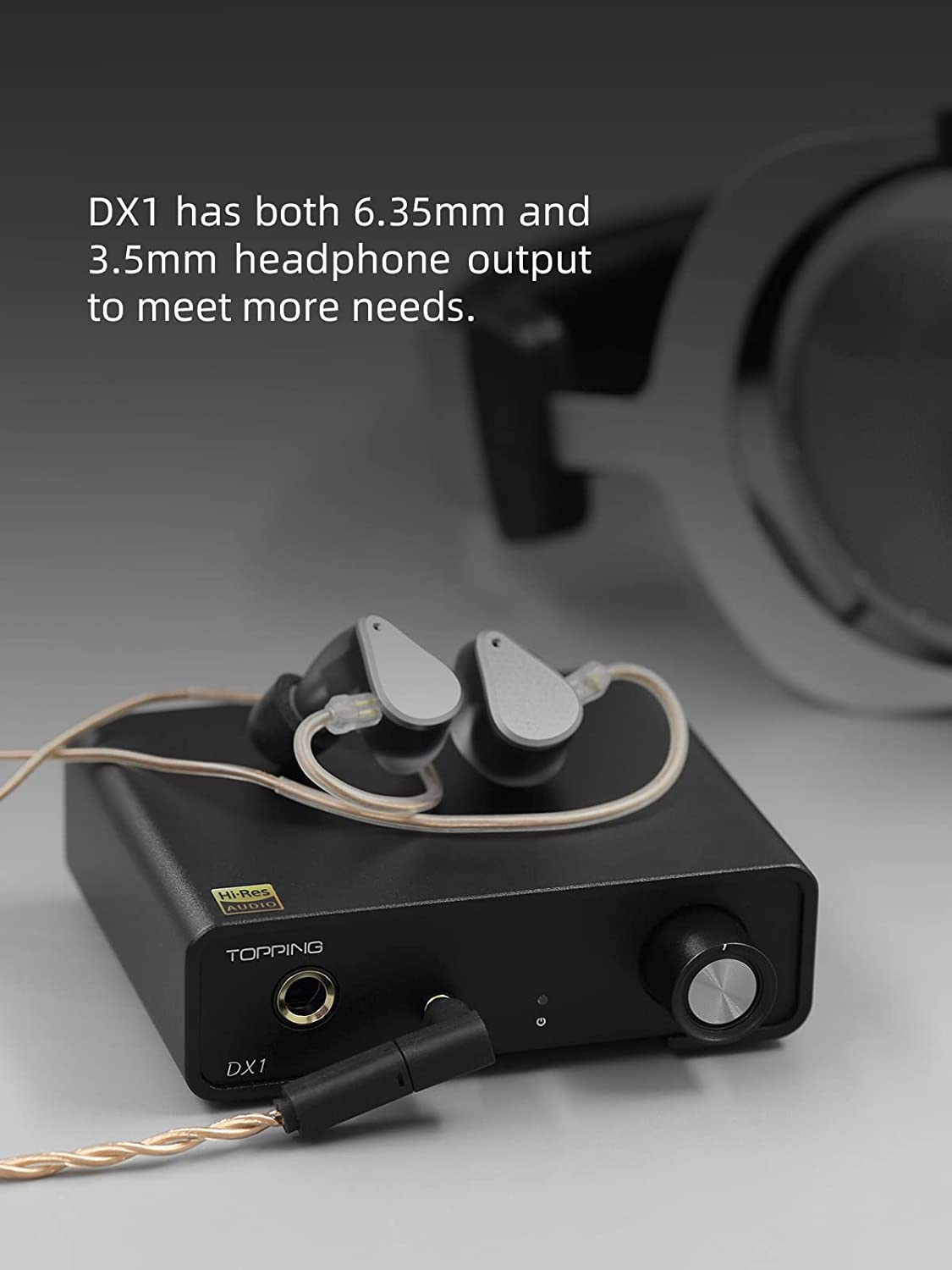 Topping DX1 Support up to DSD256 and PCM384 THD+N<0.0002% XMOS XU208 Newest AK4493S 2 Gain Settings Hi-Res Audio DAC & Headphone Amplifier(Black) image number 4