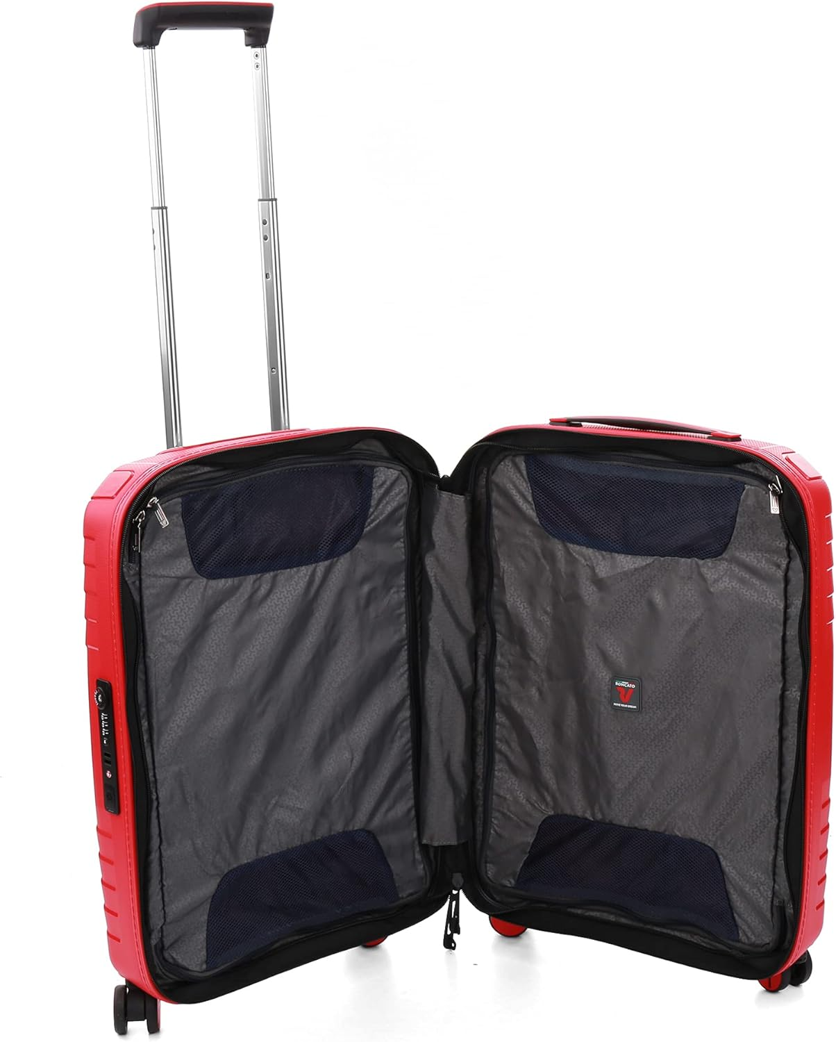 Roncato Ypsilon Carry on 55Cm Hardsided Exp Spinner Suitcase Red