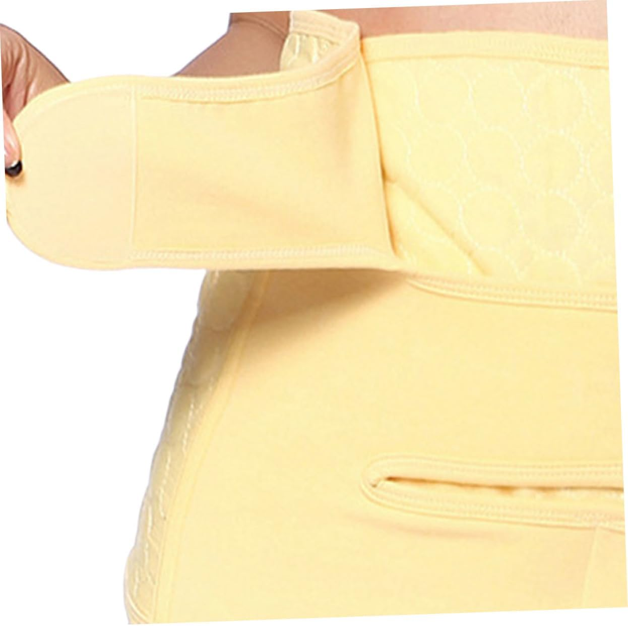 Cotton Belly Wrap Band Maternity Recovery Belt Postpartum Waist Trainer for Women XL Yellow image number 3