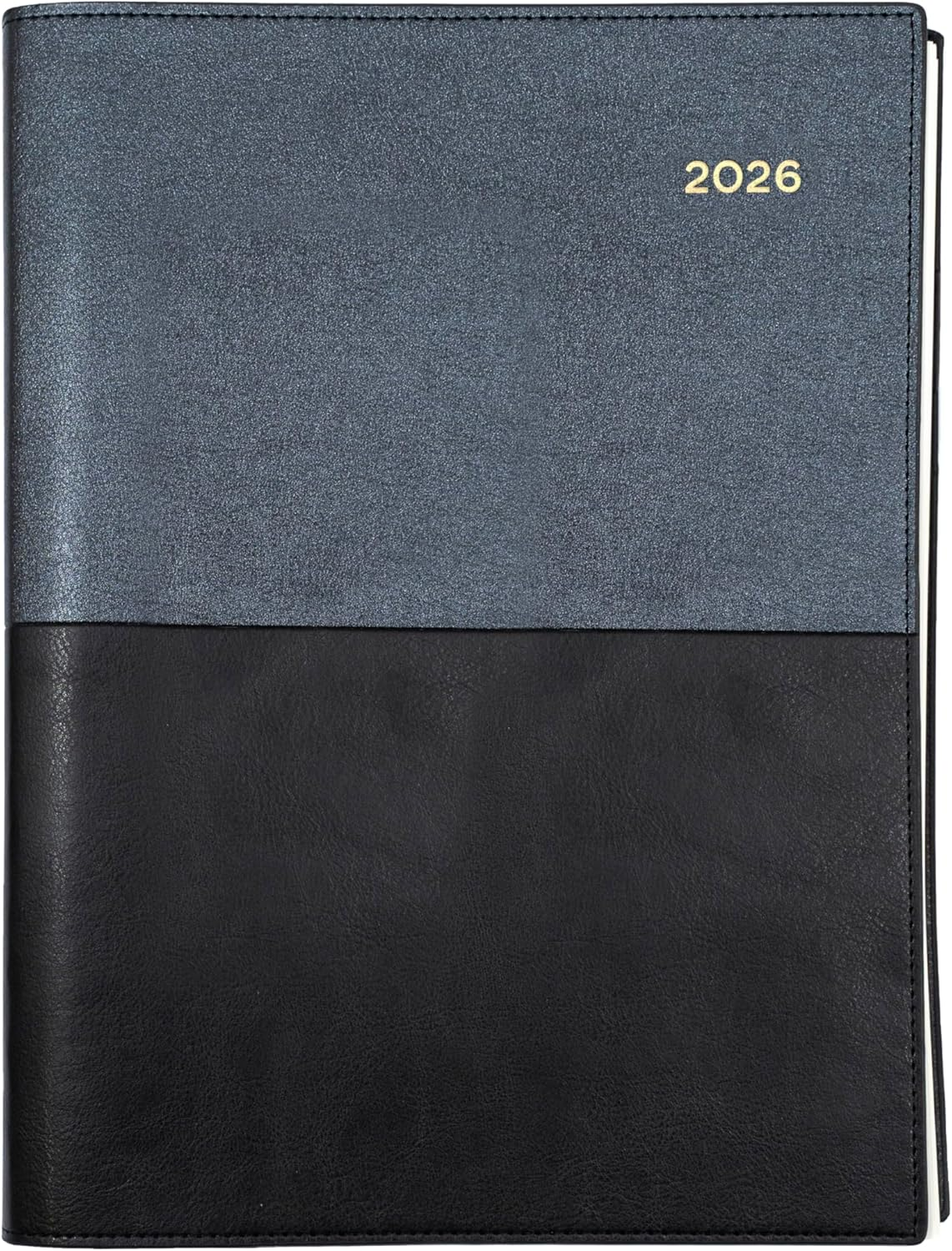 Collins - Vanessa 12 Month 2026 Diary/Planner, Week to View, A5 PU - Black