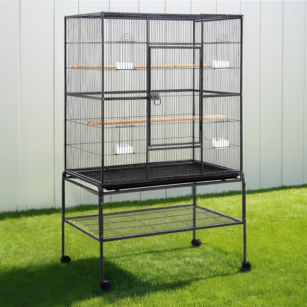 I.Pet Bird Cage Large Cages 160Cm Parrot Aviary Stand-Alone Budgie Wheels Castor