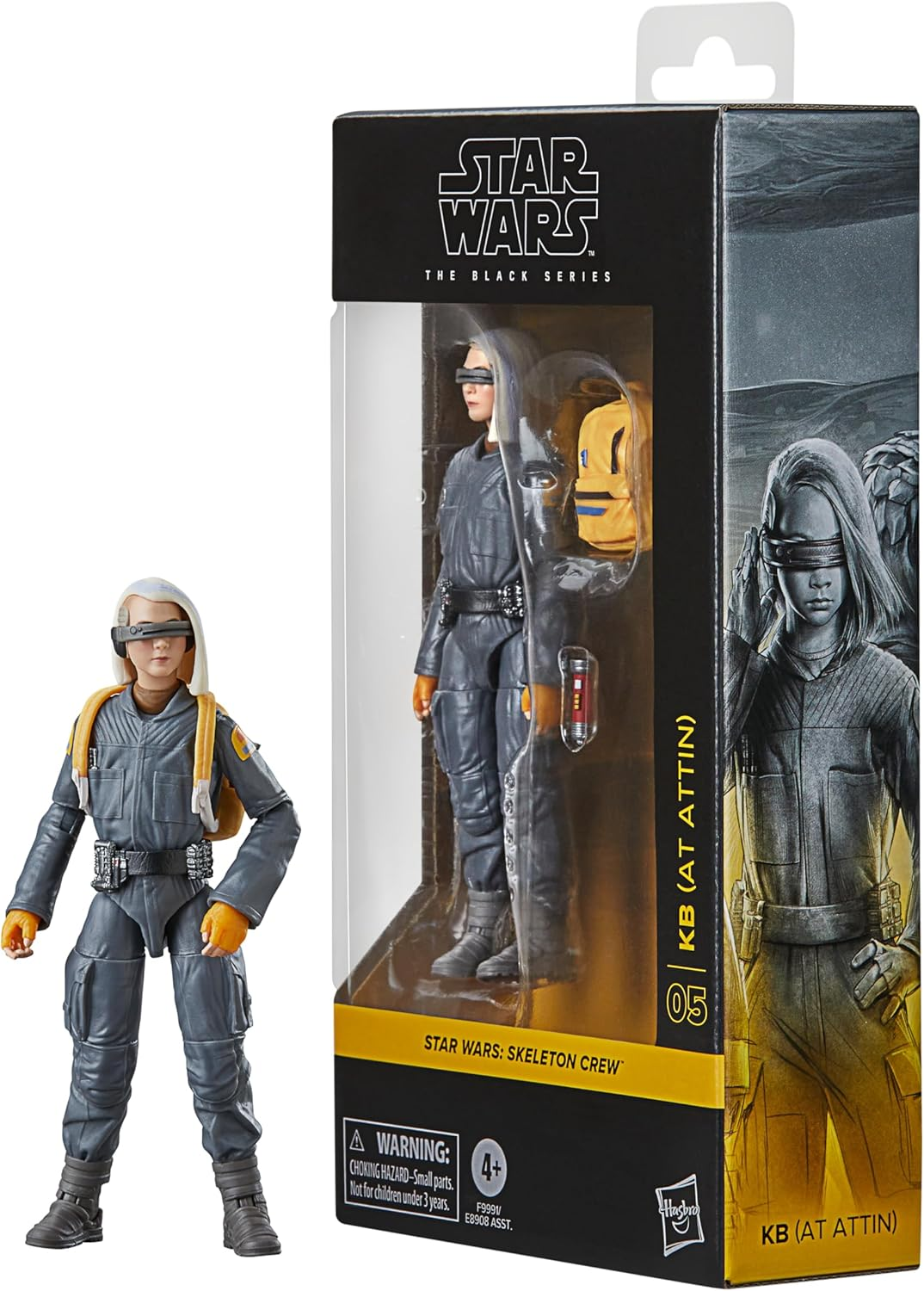 Star Wars the Black Series KB (At Attin), Star Wars: Skeleton Crew Collectible 6 Inch Action Figure image number 4