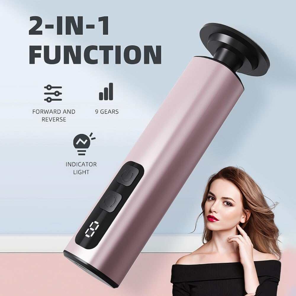 2-In-1 Electric Foot File Callus Remover 9 Adjustable Speed USB for Home & Salon