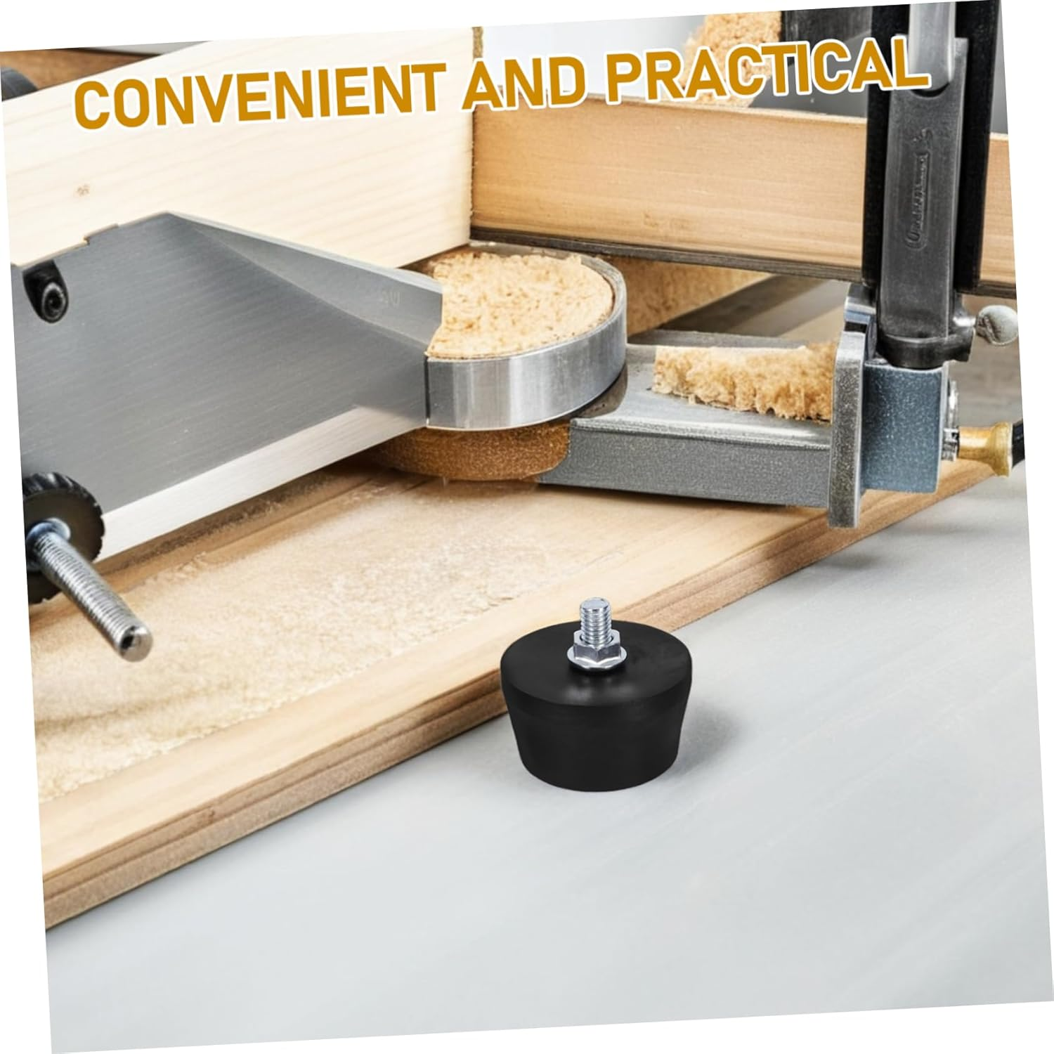 4Pcs Rubber Foot Pads for Air Compressors Heavy Duty Noise Reduction Mounting Feet Oil Resistant Vibration Control for Industrial Machines Elegant Design image number 4