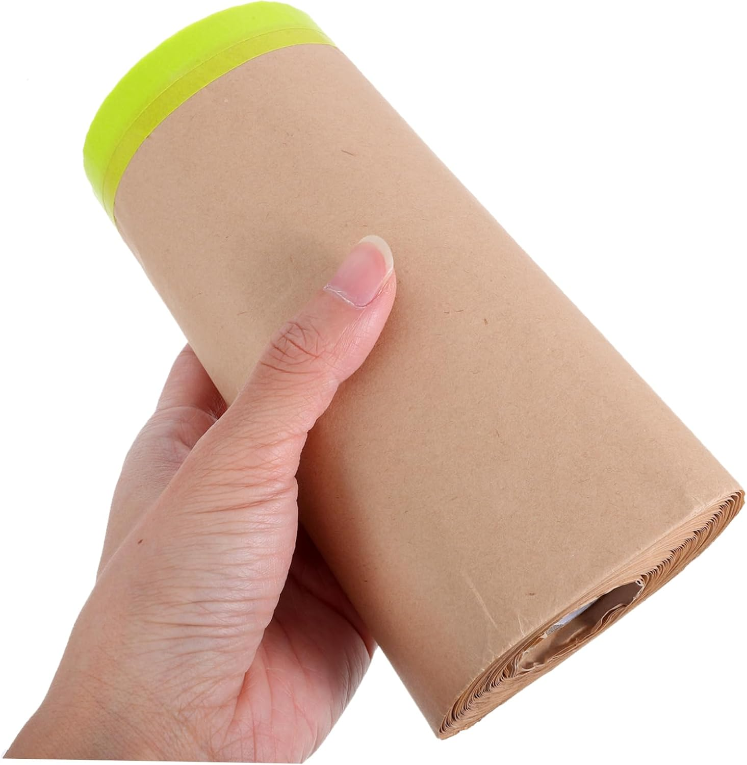 CANIGHT 5Pcs Pre-Taped Masking Paper for Painting Adhesive Film for Artists and Automotive Projects Solvent-Resistant Easy to Cut and Reposition for Furniture and Wall image number 5