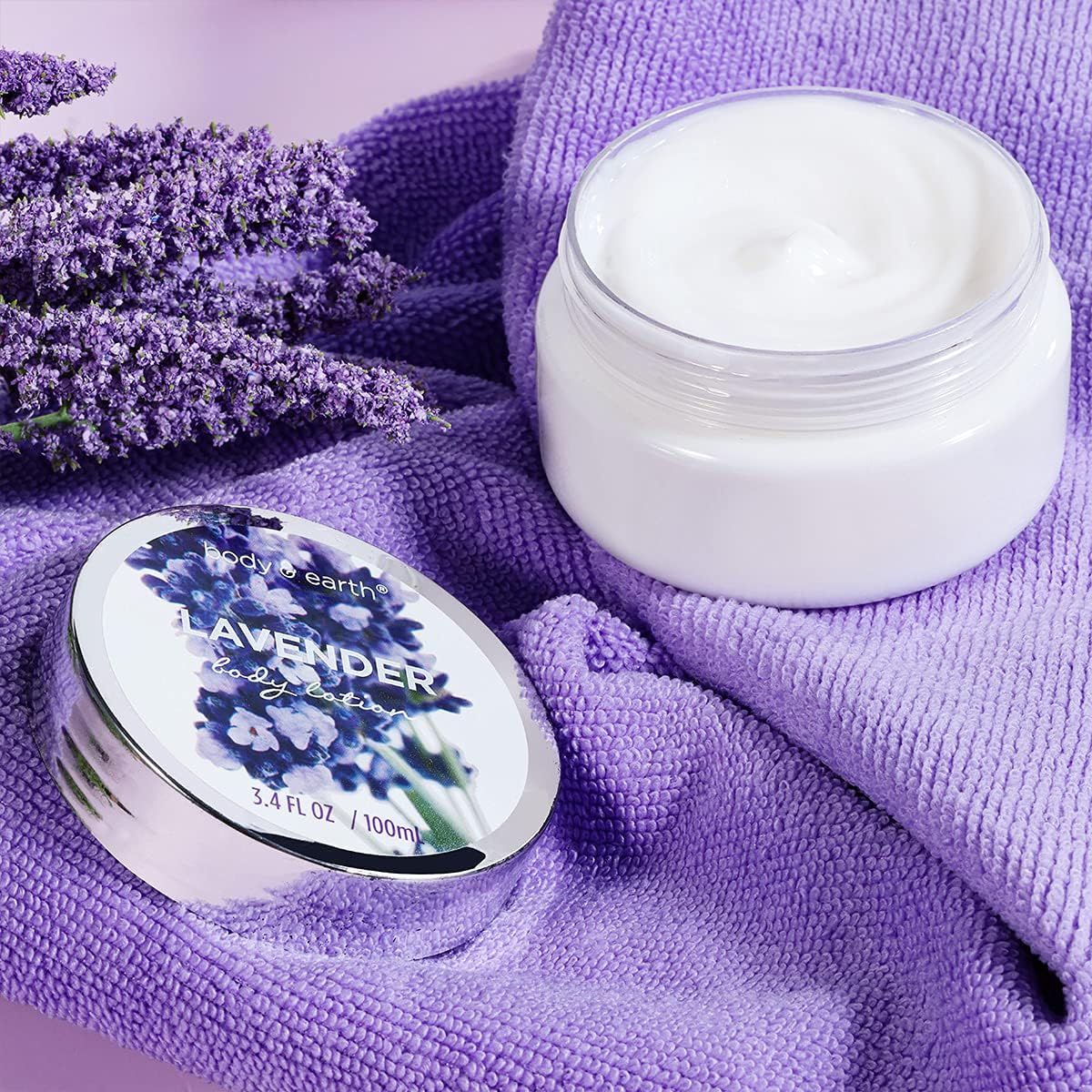 Gifts for Women, 7Pcs Lavender SPA Gift Set - Scented Candle, Shower Gel, Bath Salt, Bubble Bath, Body Lotion and Hand Soap, Birthday Gift Sets for Her, Bath Sets for Women Gifts image number 2