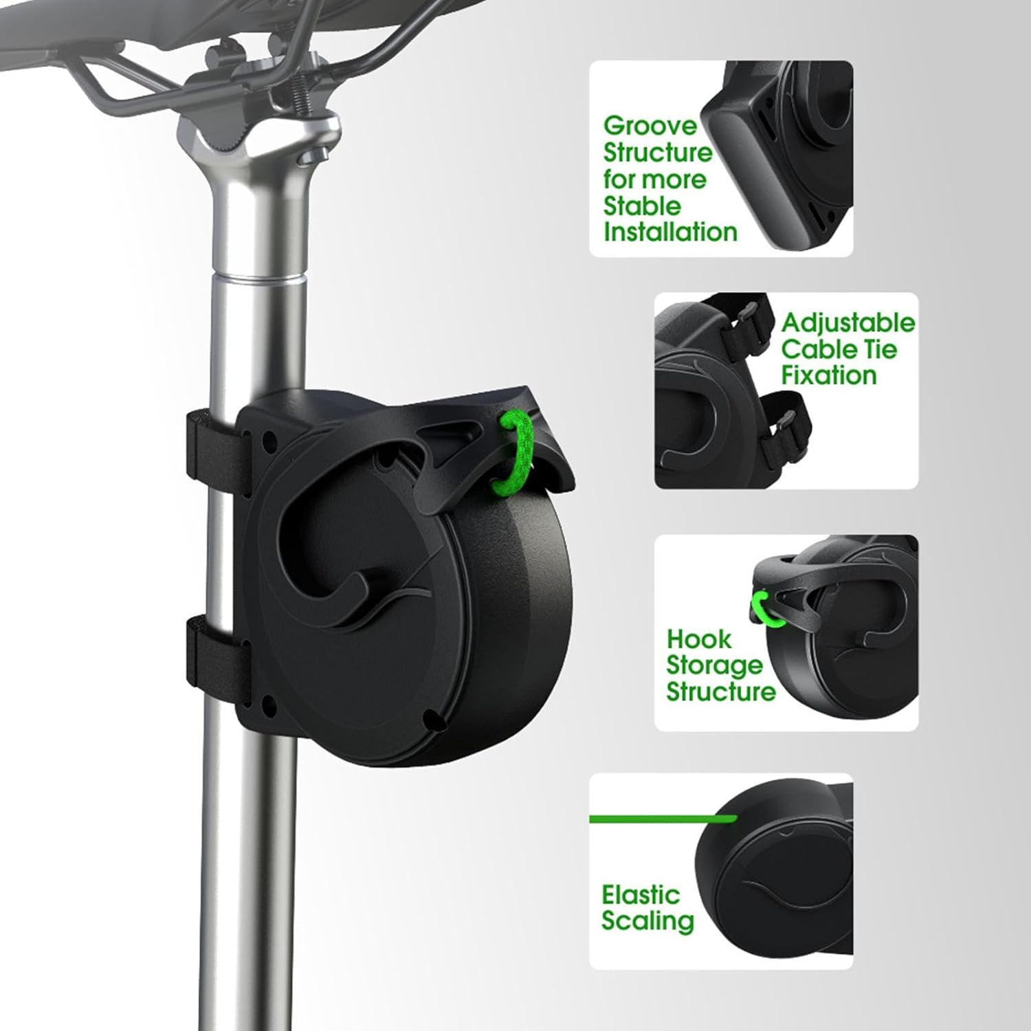 Bicycle Trailer Strap - Adaptable Bicycle Strap Bicycle Tow Rope,Foldable Bicycle Traction Rope Compact & Portable for Outdoor Family Adventures image number 3