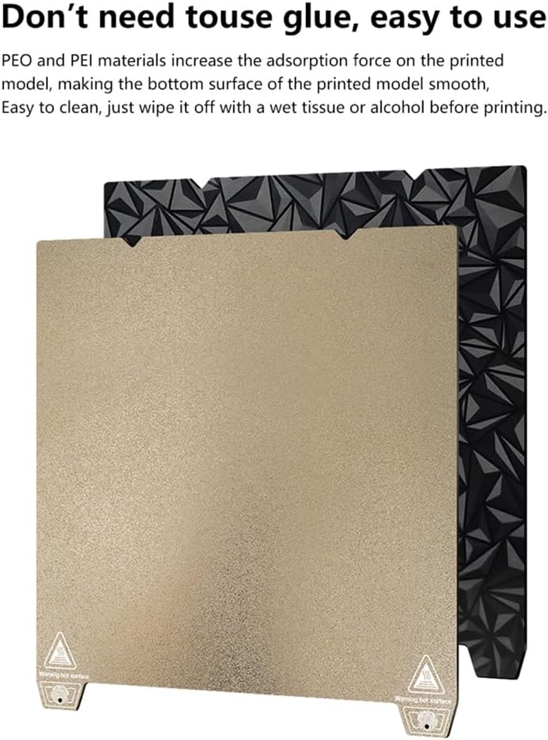 PEI PEO Build Plate 3D Print Bed Textured PEI Surface + Smooth PEO Surface Magnetic Spring Steel Flexible Platform Compatible with Ender-3 S1/ Ender-3 S1 Pro/End-5 S1/K1 3D Printers 235*235MM image number 2