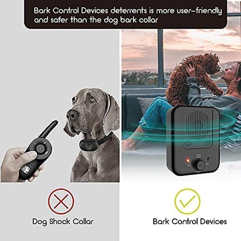 Anti Barking Device, Bark Control Device, Dog Barking Deterrent with Adjustable Level Sonic Bark up Dog Training Tools to 50 Ft Range Safe for Dogs image number 5